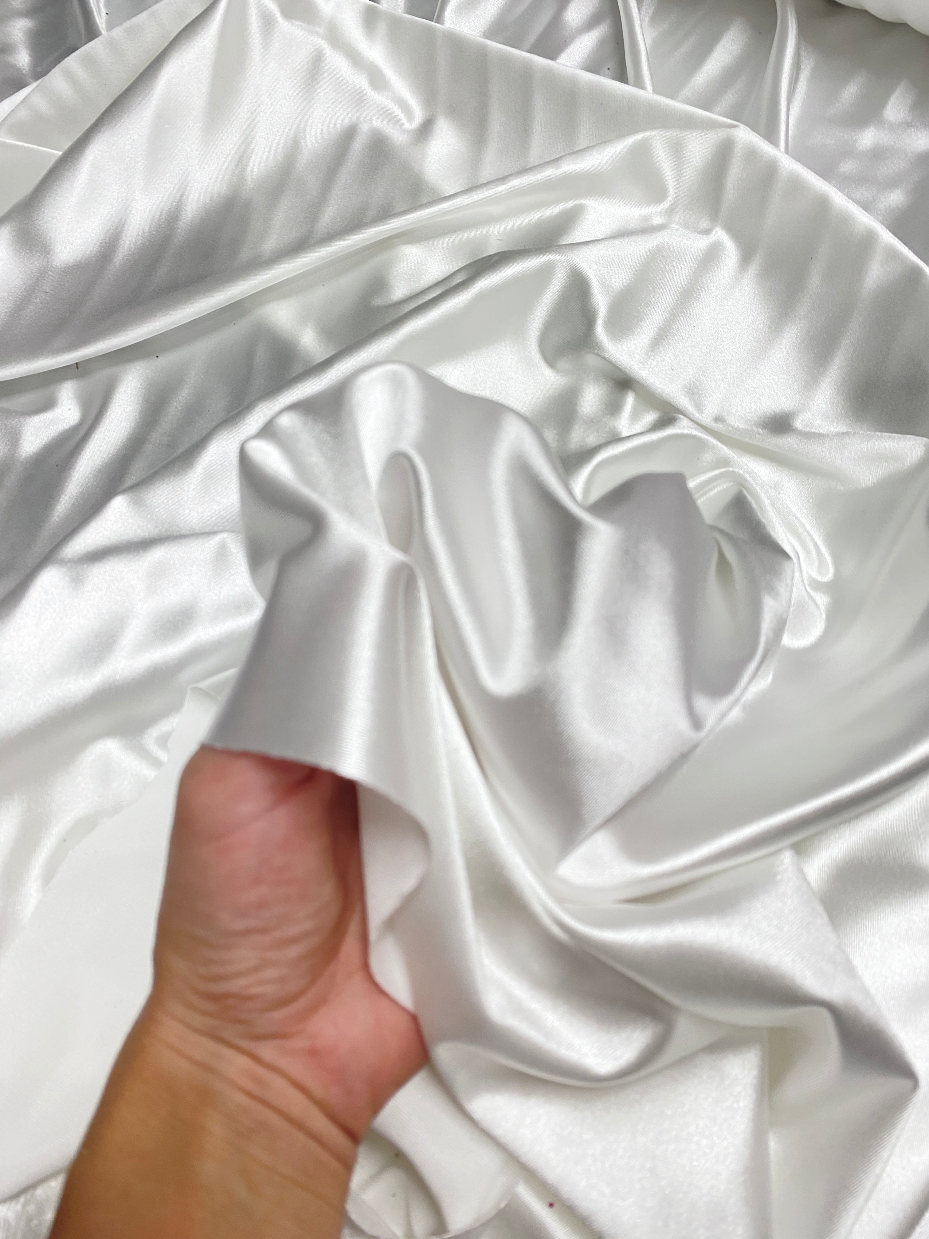 White 4 Way Stretch Spandex, White shiny spandex for woman, off White shiny spandex, bright White shiny spandex, White shiny spandex for bride, White spandex for dresses, White spandex for swim wear, premium spandex, spandex on sale, low price spandex