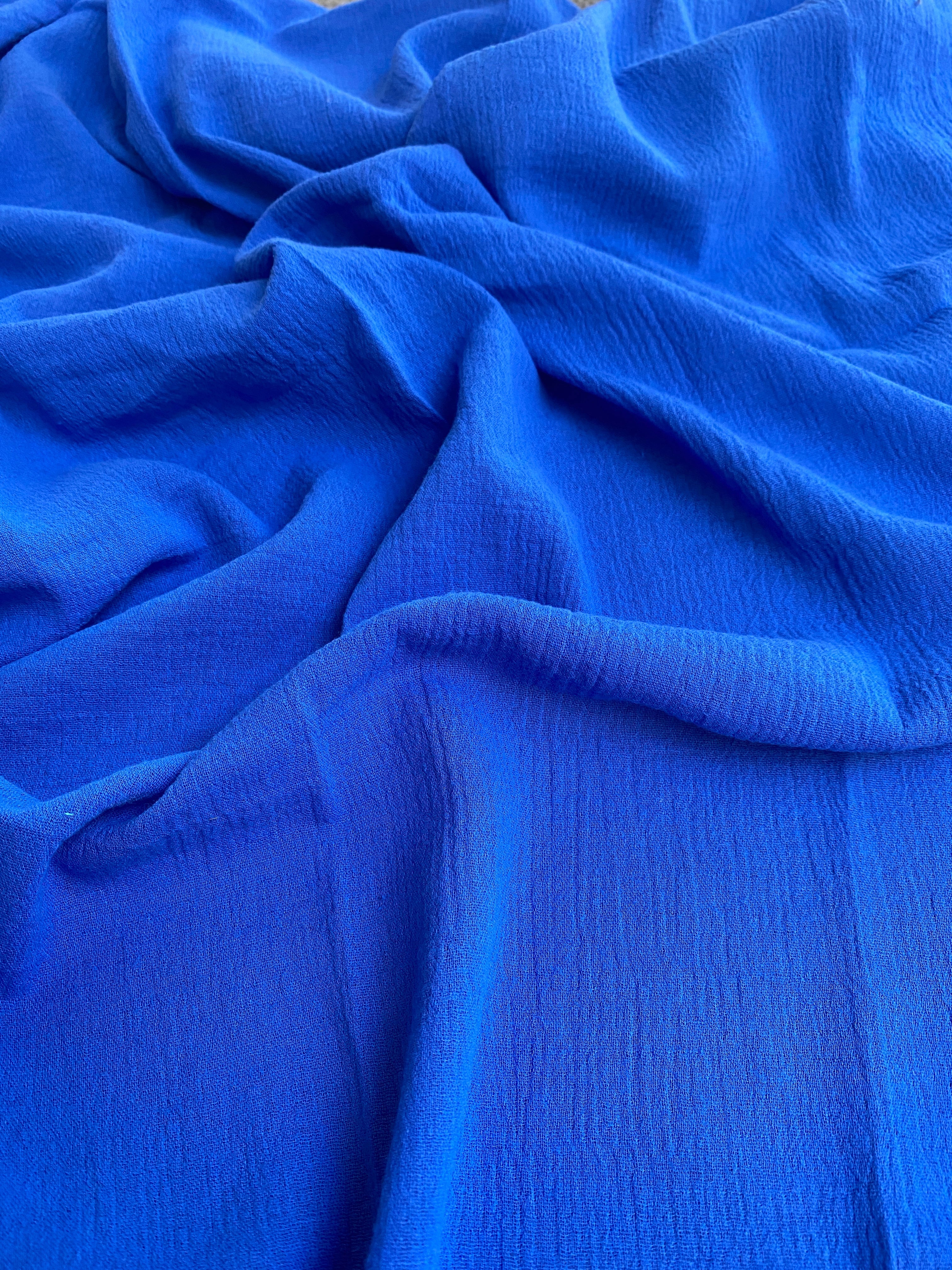 royal blue linen gauze, dark blue linen gauze, blue linen gauze, linen gauze for woman, linen gauze for bride, linen gauze in low price, premium linen gauze