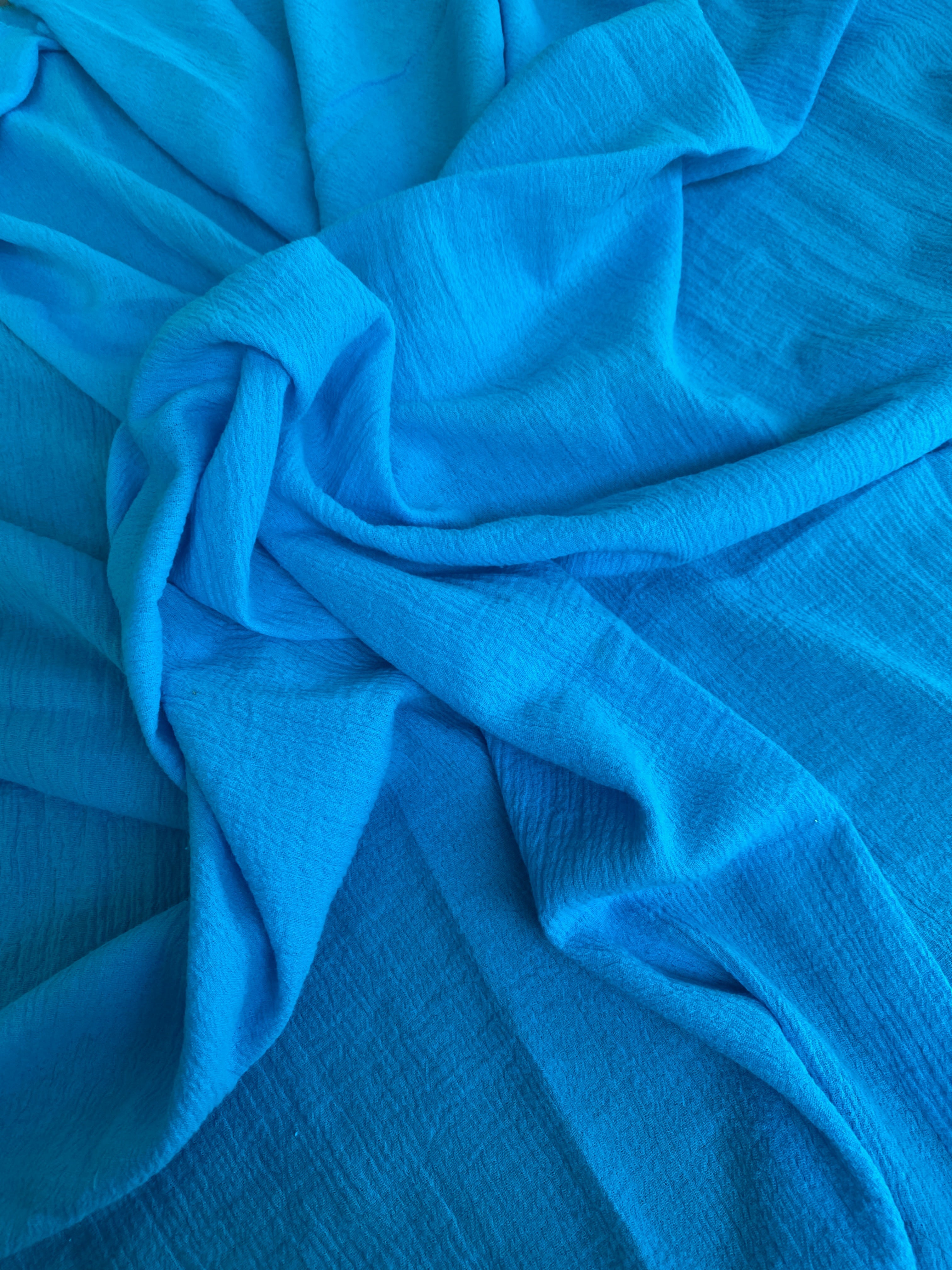 Turquoise linen gauze, dark blue linen gauze, blue linen gauze, linen gauze for woman, linen gauze for bride, linen gauze in low price, premium linen gauze