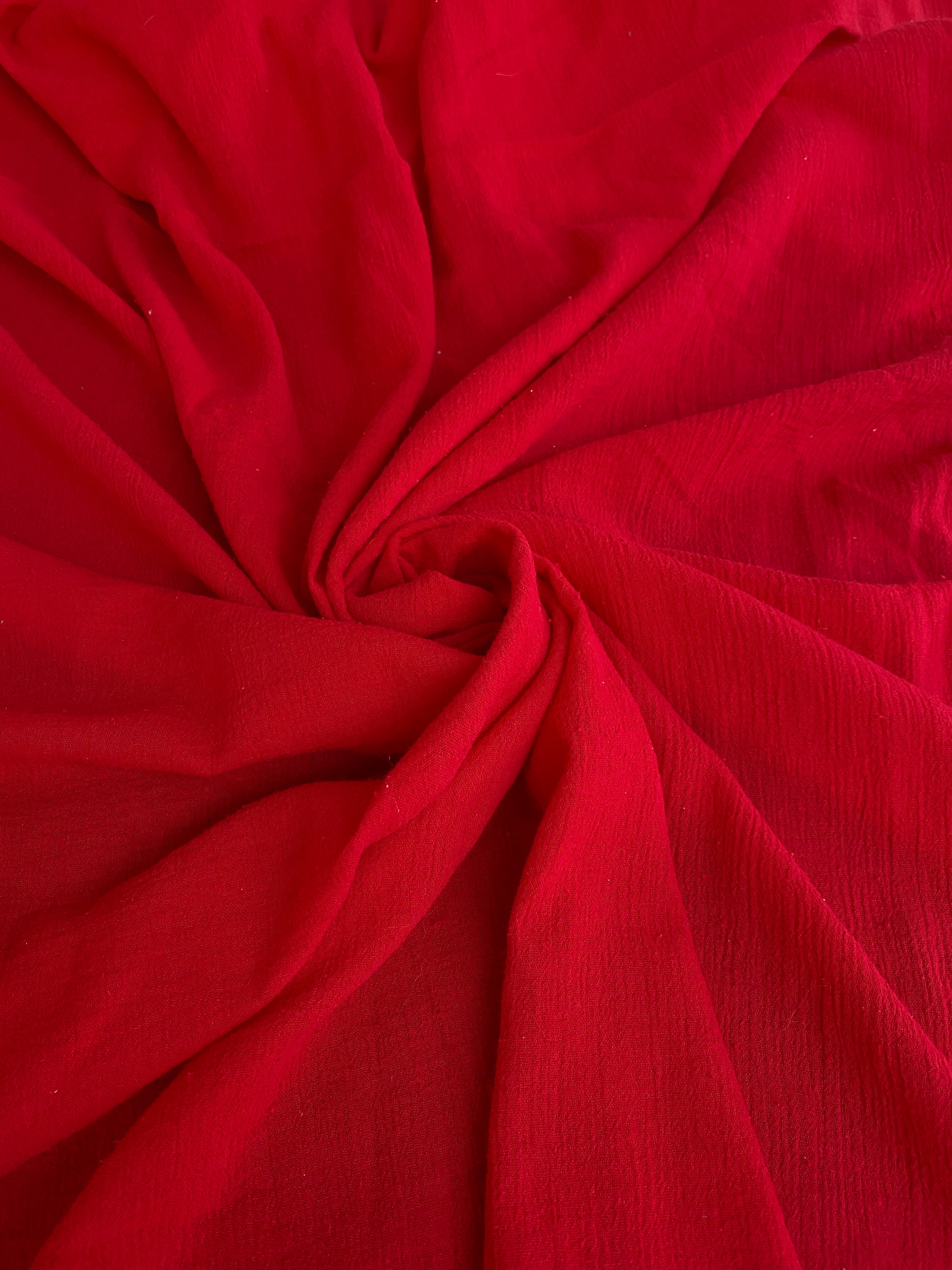 red linen gauze, dark red linen gauze, light red linen gauze, linen gauze for woman, linen gauze for bride, linen gauze in low price, premium linen gauze