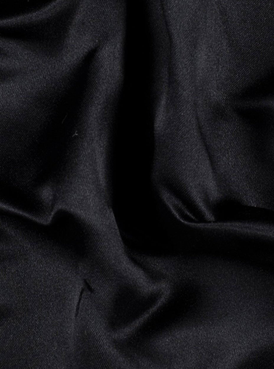 Black Heavy Satin Fabric, Black Bridal Shiny Satin by yard, Black Satin Fabric for Wedding Dress, black satin for gown, black satin for woman, black satin for dresses, satin on sale, discounted satin, cheap satin, buy satin online, premium satin
