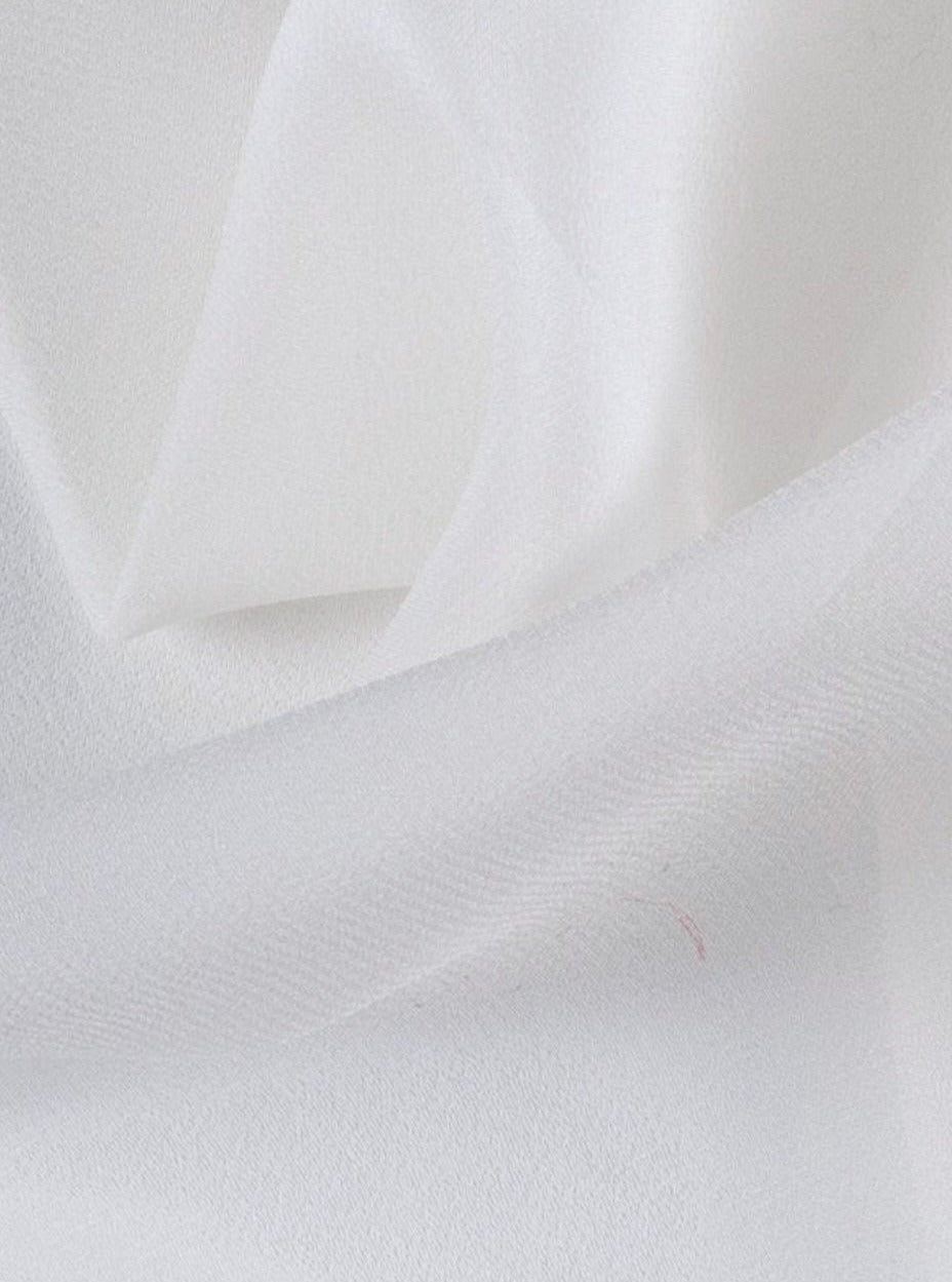 white chiffon, off white chiffon, bright white chiffon, milky white chiffon, chiffon for woman, chiffon for bride, premium chiffon, chiffon in low price, chiffon for party wear, chiffon for gown