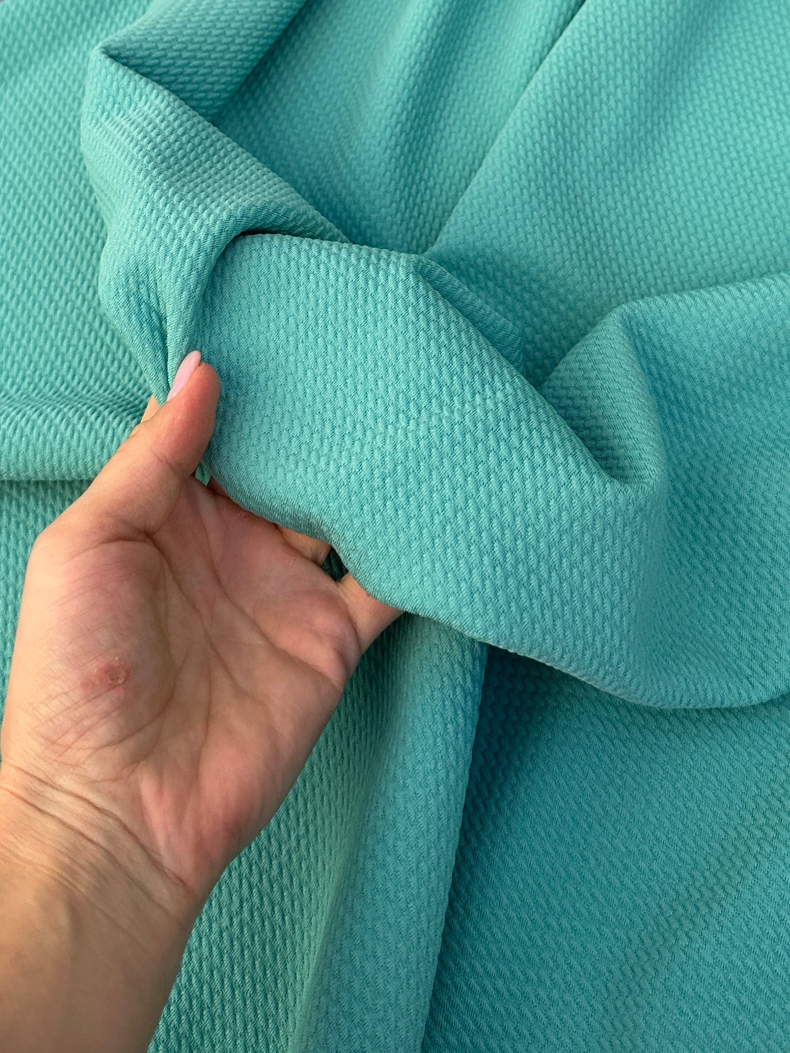 teal liverpool knit, blue liverpool knit, light blue liverpool knit, premium liverpool knit, liverpool knit for woman, liverpool knit on discount, liverpool knit on sale, buy liverpool knit online, best quality liverpool knit, cheap liverpool knit