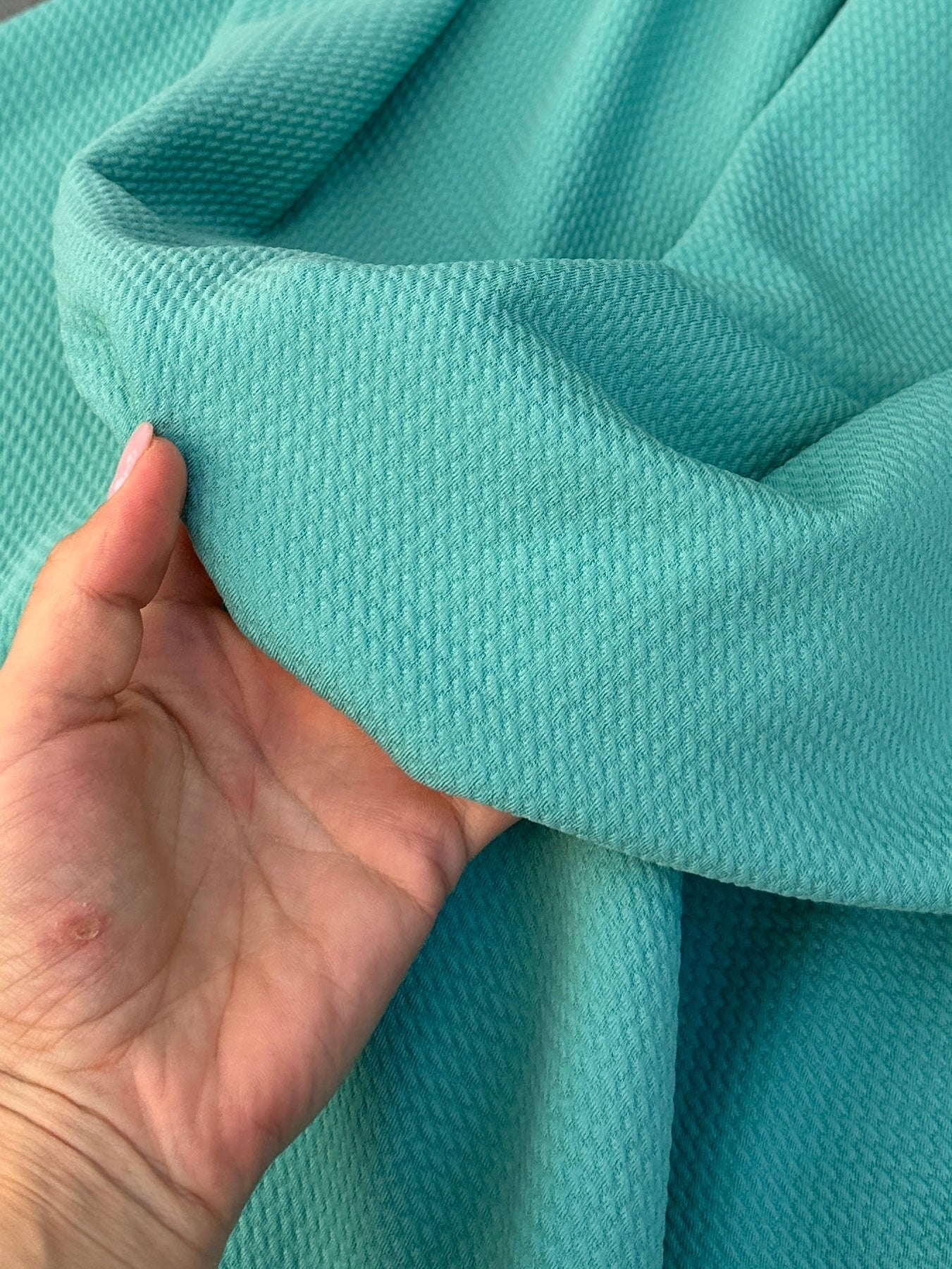 teal liverpool knit, blue liverpool knit, light blue liverpool knit, premium liverpool knit, liverpool knit for woman, liverpool knit on discount, liverpool knit on sale, buy liverpool knit online, best quality liverpool knit, cheap liverpool knit