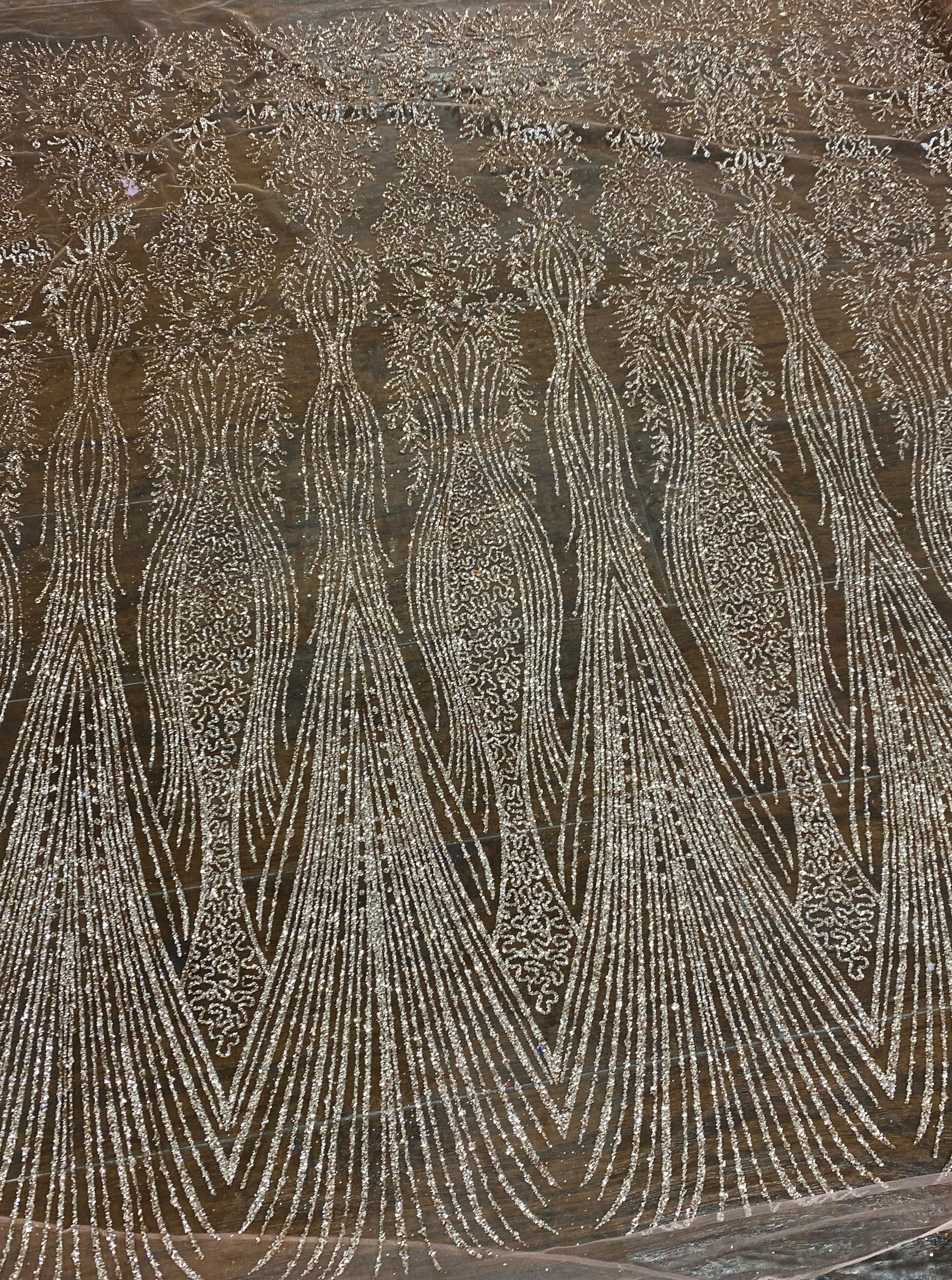Rose Gold Lace Glitter on Mesh, gold lace Glitter, light brown Lace, dusty gold lace for woman, lace for bride, lace on discount, lace on sale, premium lace, kiki textile lace, lace for party wear dresses, lace on mesh