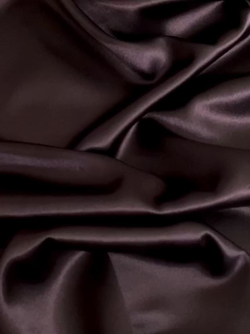 Dark Chocolate Silky Stretch Satin, Chocolate stretch Satin, dark brown Silky Stretch Satin, brown stretch Satin, Silky Stretch Satin for woman, Silky Stretch Satin for bride, Silky Stretch Satin in low price, premium Silky Stretch Satin
