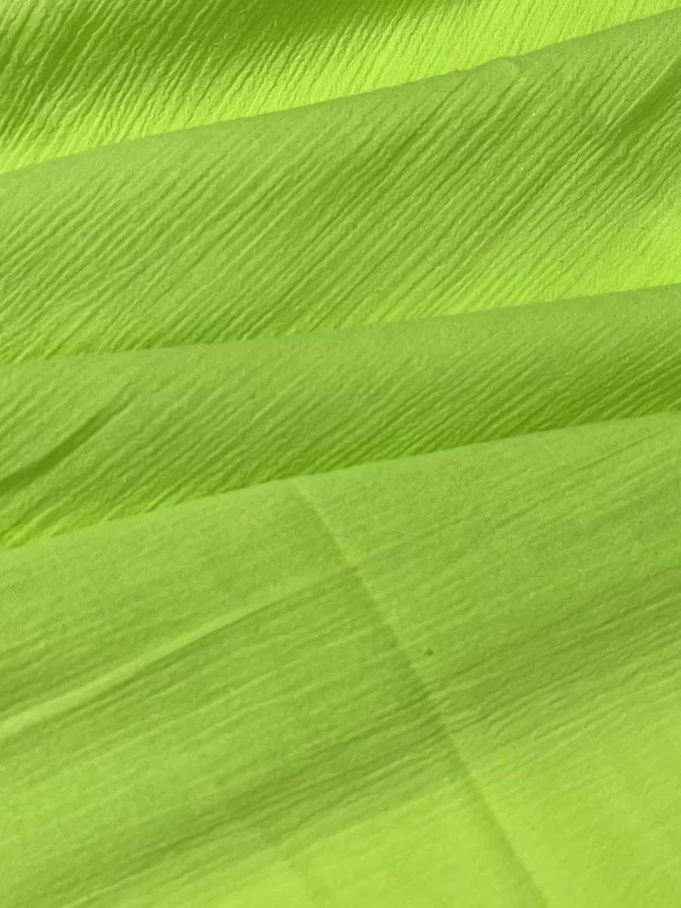 neon green cotton gauze, neon crinkle gauze, crinkle cotton gauze, muslin fabric green, neon textured crinkle gauzeneon green cotton gauze, neon crinkle gauze, crinkle cotton gauze, muslin fabric green, neon textured crinkle gauze