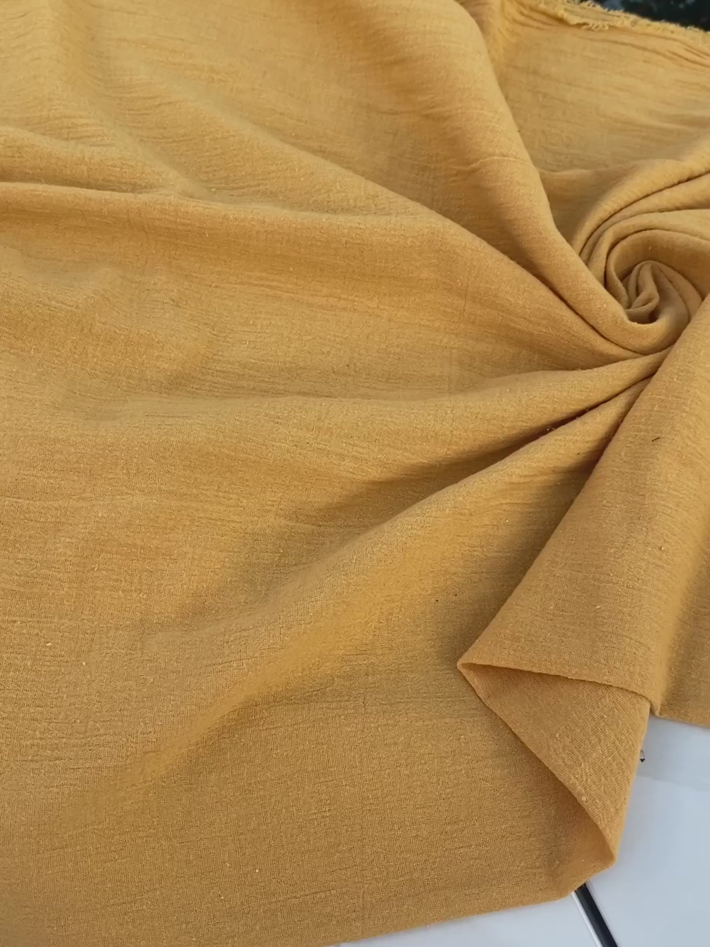 gold crinkle gauze, yellow crinkle gauze, yellow double gauze, double gauze fabric, crinkle double gauze, sheer cotton gauze, gauze fabric by the yardgold crinkle gauze, yellow crinkle gauze, yellow double gauze, double gauze fabric, crinkle double gauze, sheer cotton gauze, gauze fabric by the yard