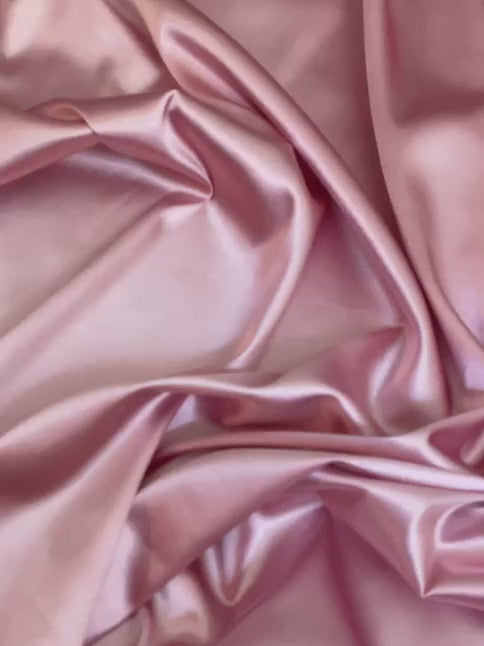 dusty rose silky stretch satin, light pink silky stretch satin, pink silky stretch satin, silky stretch satin for woman, silky stretch satin for bride, silky stretch satin on discount, silky stretch satin on sale, best quality silky stretch satin