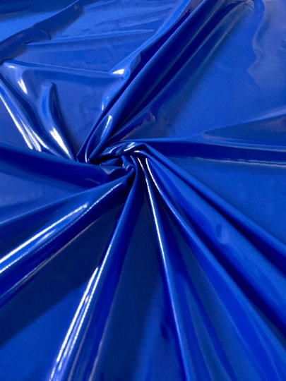 Royal Blue Glossy Stretch Patent Leather / Latex