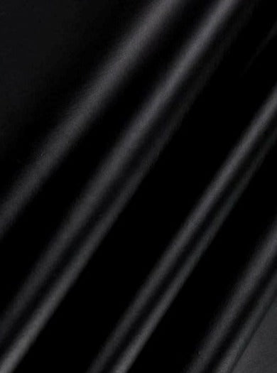 Black 2 Way stretch faux leather, black stretch pleather, black stretch soft vinyl, black stretch vinyl, faux leather stretch for clothing, Faux Leather for jackets, Faux Leather for bags, Faux Leather on discount, Faux Leather on sale, premium Faux Leather, jet black Faux Leather, Faux Leather for tops, Faux Leather for leggings