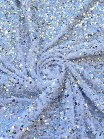 Silver White Sequin on Velvet, silver sequin on velvet, off white sequin on velvet, light silver sequin on velvet, velvet on discount, velvet on sale, buy velvet online, kikitextile velvet, premium velvet, velvet for gown, velvet for woman, velvet for bride