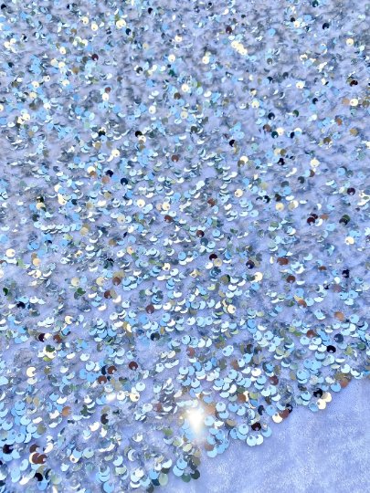Silver White Sequin on Velvet, silver sequin on velvet, off white sequin on velvet, light silver sequin on velvet, velvet on discount, velvet on sale, buy velvet online, kikitextile velvet, premium velvet, velvet for gown, velvet for woman, velvet for bride