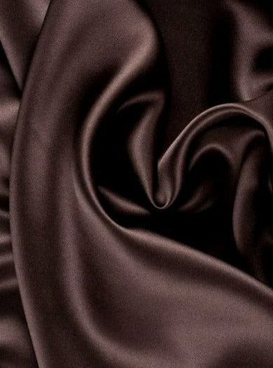 Dark Chocolate Silky Stretch Satin, Chocolate stretch Satin, dark brown Silky Stretch Satin, brown stretch Satin, Silky Stretch Satin for woman, Silky Stretch Satin for bride, Silky Stretch Satin in low price, premium Silky Stretch Satin