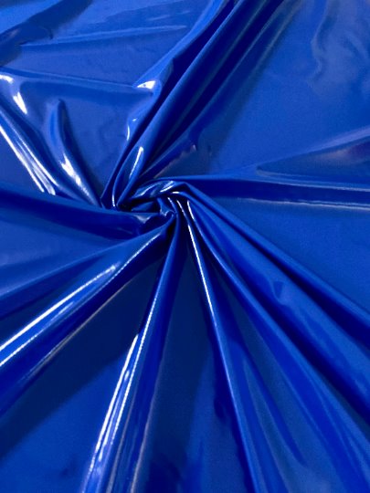 Royal Blue Glossy Stretch Patent Leather / Latex