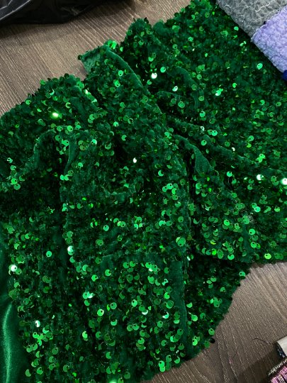 emerald green sequin on velvet, green sequin on velvet, light green sequin on velvet, dark green sequin on velvet, hunter green sequin on velvet, sequin on velvet for woman, sequin on velvet for bride, premium sequin on velvet, sequin on velvet on discount, sequin on velvet on sale, buy sequin on velvet online