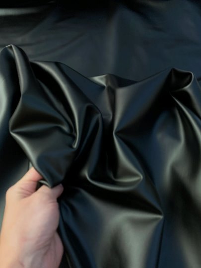 Black 4 Way Stretch Pleather, black Faux Pleather, Faux Pleather for woman, Faux Pleather for bride, Faux Pleather in low price, premium Faux Pleather, cheap Faux Pleather, stretch Faux Pleather, jet black Faux Pleather