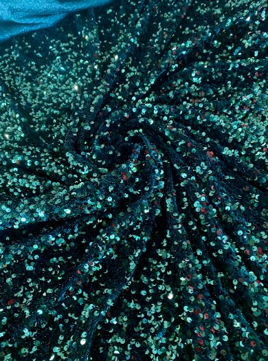 hunter green Sequin on Velvet, velvet cloth, green velvet, sequin stretch velvet, velvet for gown, stretch velvet, velvet fabric with sequin, solid velvet, dark green sequin fabric, sequin fabric for gown, 4 way stretch velvet