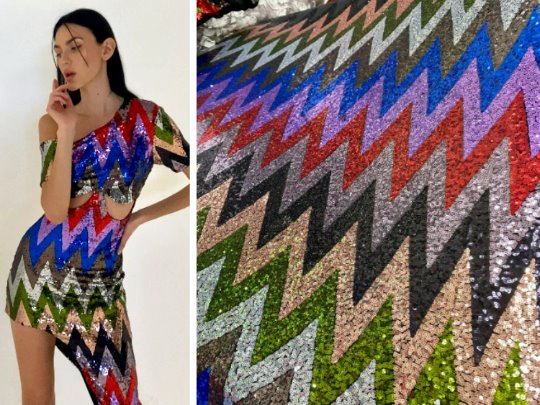 Multicolor Geometric Sequin on Mesh, rainbow stretch Sequin Mesh, Iridescent Sequin on Mesh Stretch Sequin Mesh, Stretch Sequin Mesh for woman,  Stretch Sequin Mesh for bride, Stretch Sequin Mesh on sale, Stretch Sequin Mesh on discount, Stretch Sequin Mesh online