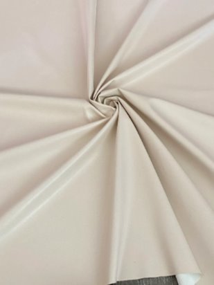 beige stretch faux leather, beige stretch pleather, beige stretch soft vinyl, beige stretch vinyl, faux leather stretch for clothing, Faux Leather for jackets, Faux Leather for bags, Faux Leather on discount, Faux Leather on sale, premium Faux Leather, light color Faux Leather, Faux Leather for tops, Faux Leather for leggings
