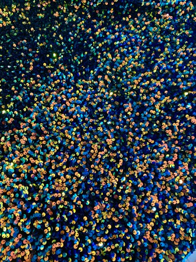 multicolor Sequin on Velvet, rainbow color sequin on velvet, colorfull sequin on velvet, light blue sequin on velvet, velvet on discount, velvet on sale, buy velvet online, kikitextile velvet, premium velvet, velvet for gown, velvet for woman, velvet for bride