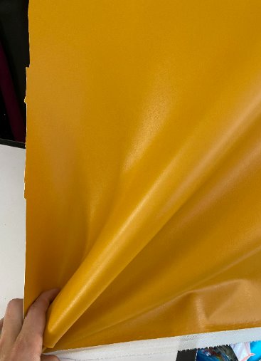 mustard stretch Faux Leather, dark orange leather, shiny faux leather, orange faux leather for woman, faux leather for costumes, faux leather for home decor, 2 way stretch faux leather, leather for blazers, cheap leather, discounted leather, leather on sale