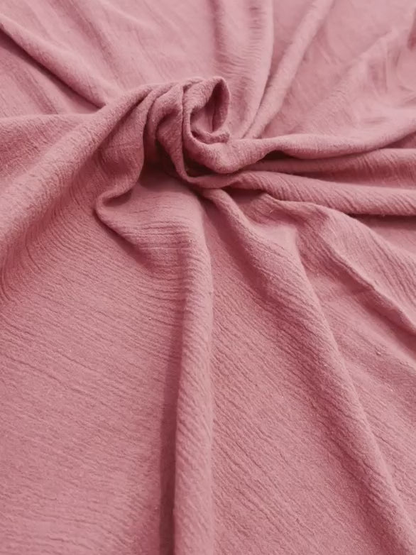 mauve Cotton Gauze, cotton gauze fabric, purple gauze fabric, light purple gauze, cotton for woman, double gauze cheap, coton gauze for bride, cotton gauze in low price
