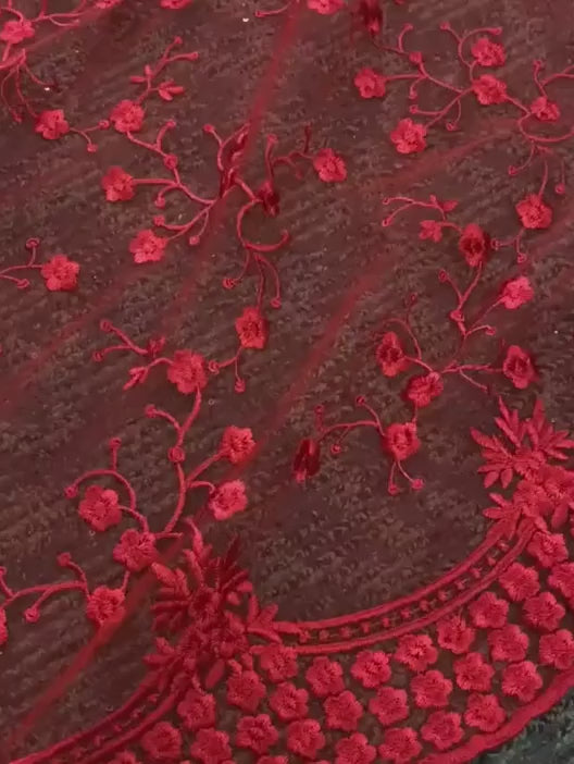 red Scallop Lace, blood red Scallop Lace, light red Scallop Lace, dark red Scallop Lace, rose pink Scallop Lace, Scallop Lace for woman, Scallop Lace for bride, Scallop Lace in low price, premium Scallop Lace, luxury Scallop Lace