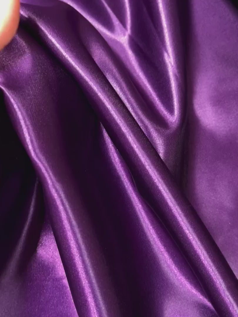 Plum Duchesse Satin
