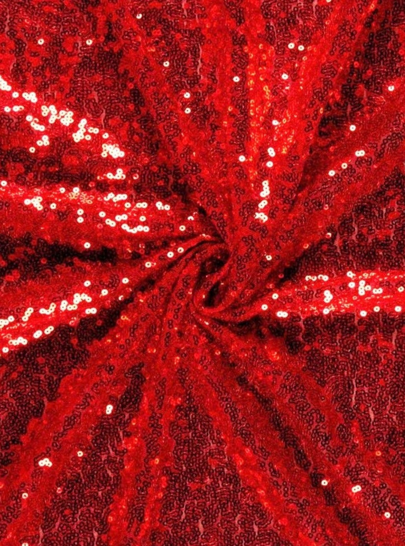 red sequin on mesh, red sequin stretch fabric, sequin on mesh for woman, sequin on mesh for bride, premium sequin on mesh, sequin on mesh in low price, cheap sequin on mesh