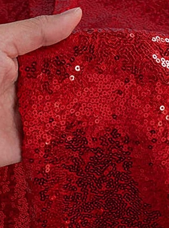 red sequin on mesh, red sequin stretch fabric, sequin on mesh for woman, sequin on mesh for bride, premium sequin on mesh, sequin on mesh in low price, cheap sequin on mesh