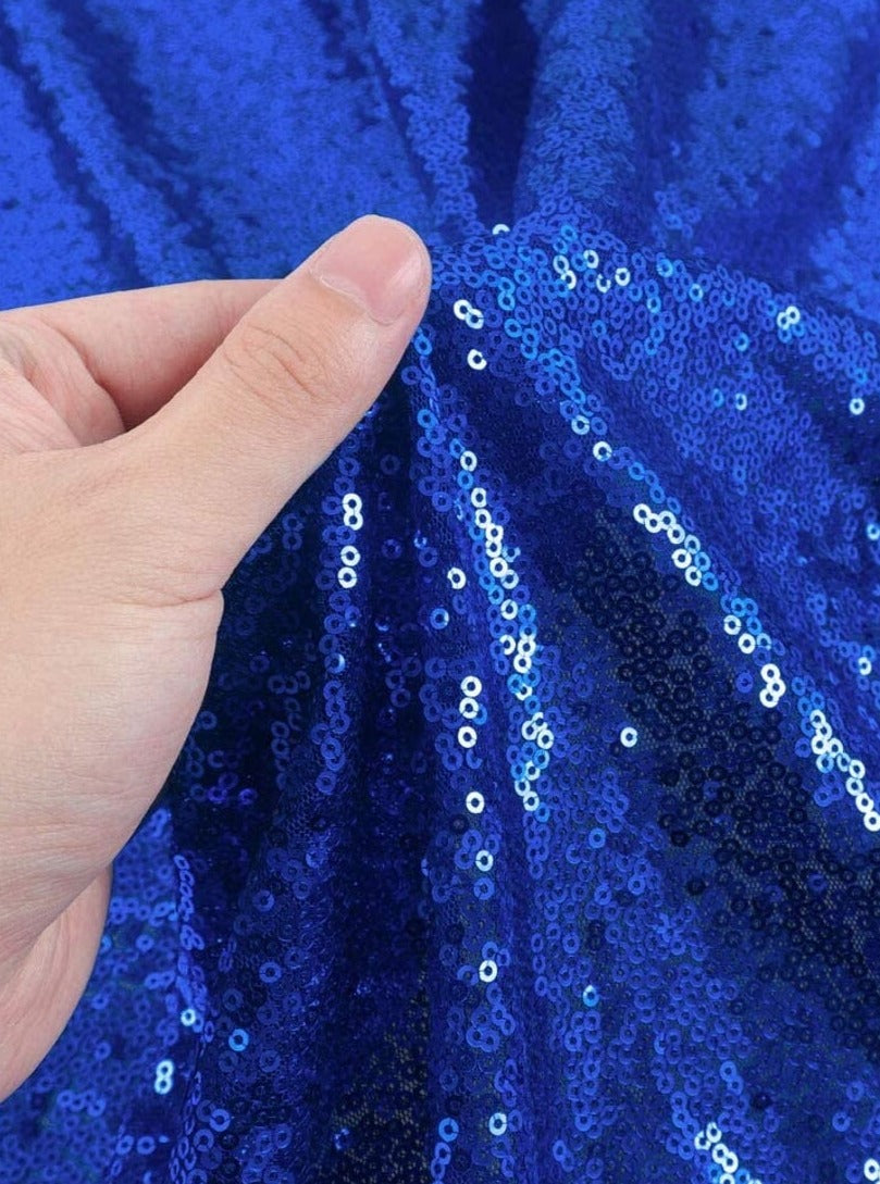 Royal Blue Sequin Mesh, blue stretch Sequin Mesh, dark blue Sequin on Mesh, Stretch Sequin Mesh, Stretch Sequin Mesh for woman,  Stretch Sequin Mesh for bride, Stretch Sequin Mesh on sale, Stretch Sequin Mesh on discount, Stretch Sequin Mesh online