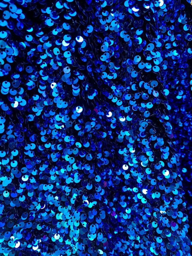 Iridescent blue Sequin on Stretch Velvet, blue Sequin on Stretch Velvet, light blue Sequin on Stretch Velvet, dark blue Sequin on Stretch Velvet, shinny Sequin on Stretch Velvet, premium Sequin on Stretch Velvet, cheap velvet, velvet on discount, buy velvet online