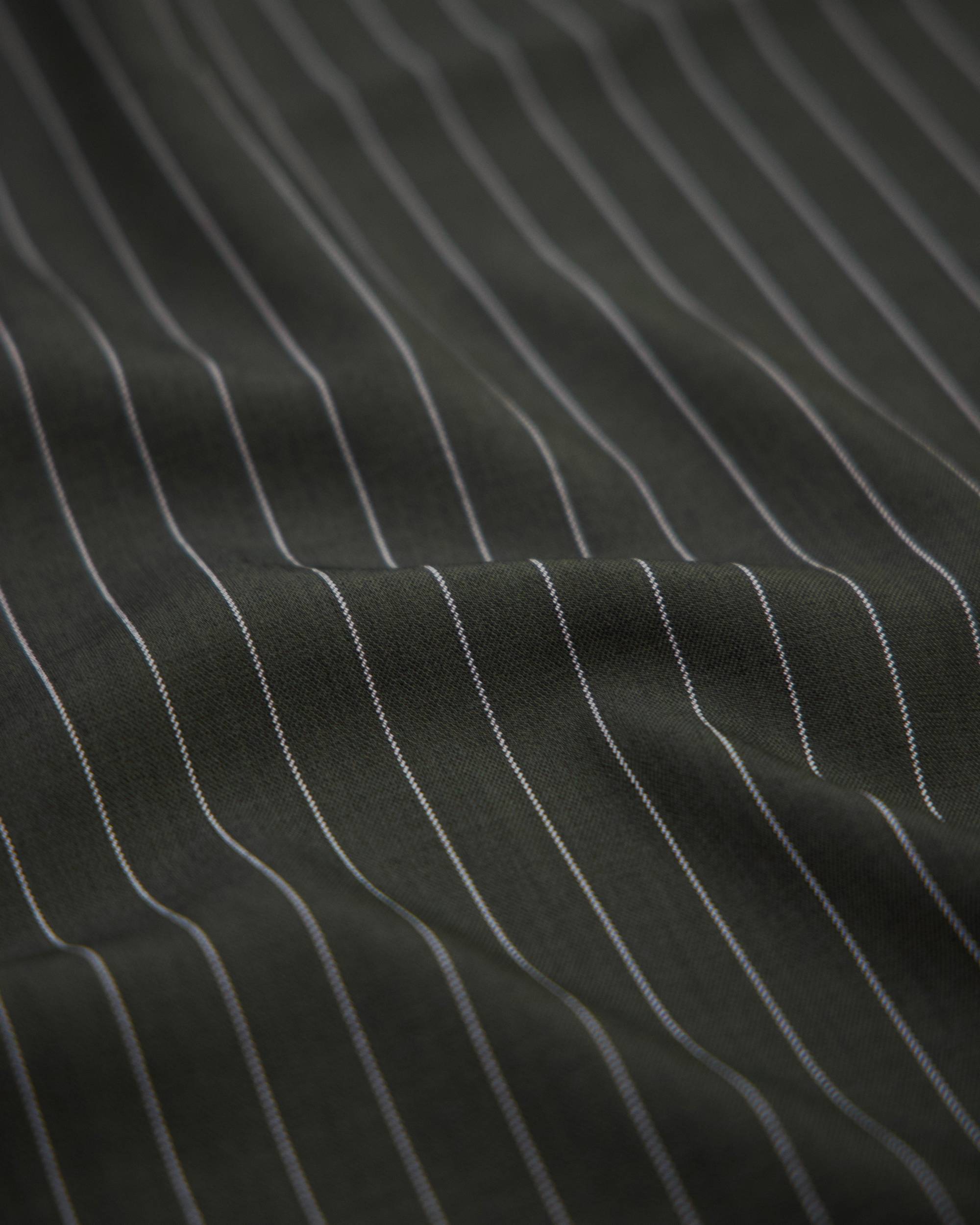 Army Green Tailored Pin Stripe Suiting, PIN Stripe Suiting, Pinstripe Suiting Fabric, Suiting Fabric, Stripe Suiting Fabric, Tailored Fabric, Mens Suiting Fabric, Womens Suiting Fabric