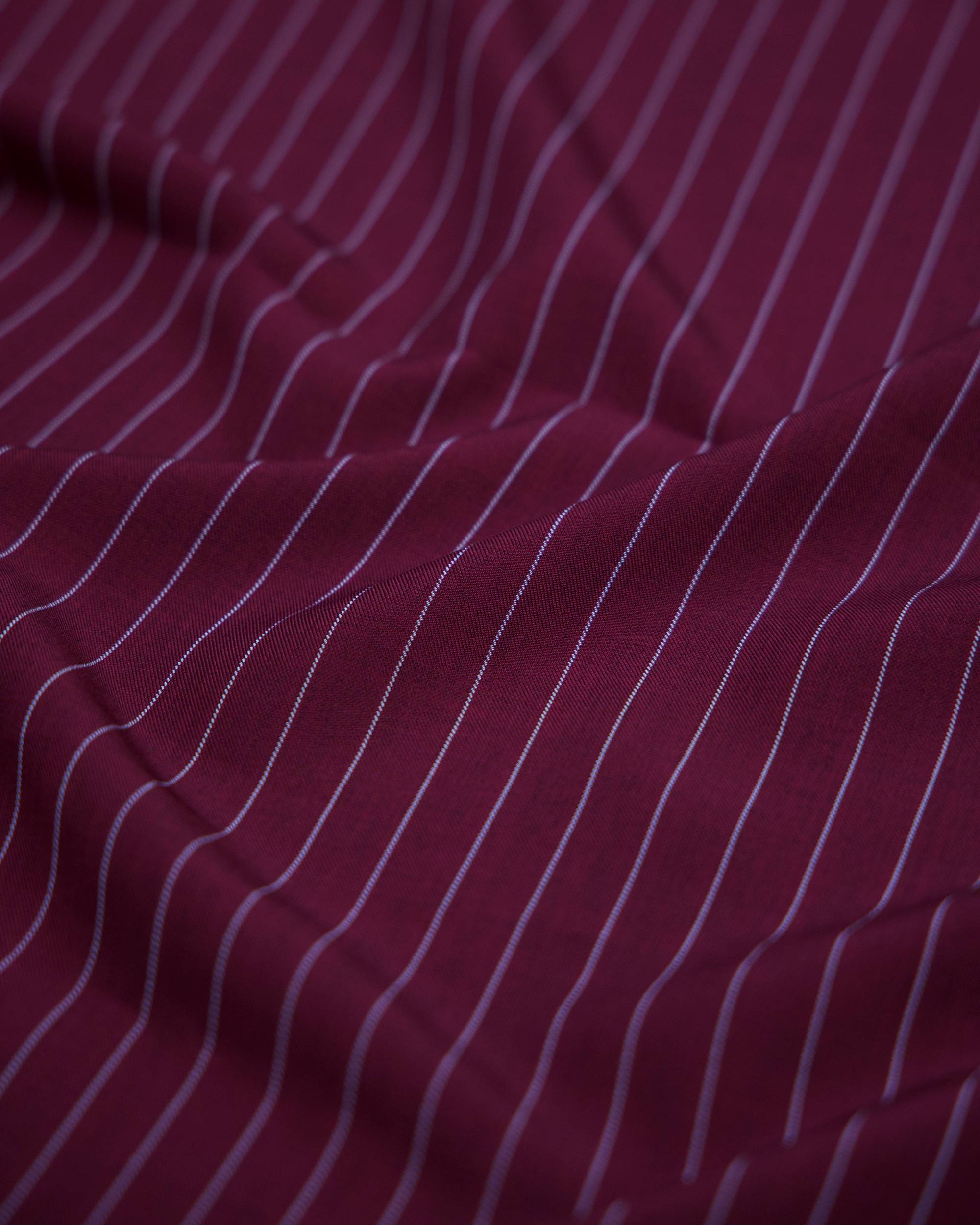 Burgundy Tailored Pin Stripe Suiting, pin stripe suiting, pinstripe suiting fabric, suiting fabric, stripe suiting fabric, tailored fabric, mens suiting fabric, womens suiting fabric