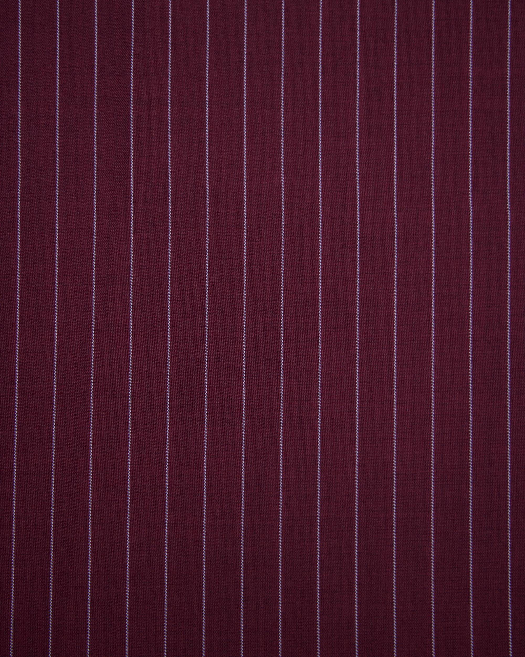 Burgundy Tailored Pin Stripe Suiting, pin stripe suiting, pinstripe suiting fabric, suiting fabric, stripe suiting fabric, tailored fabric, mens suiting fabric, womens suiting fabric