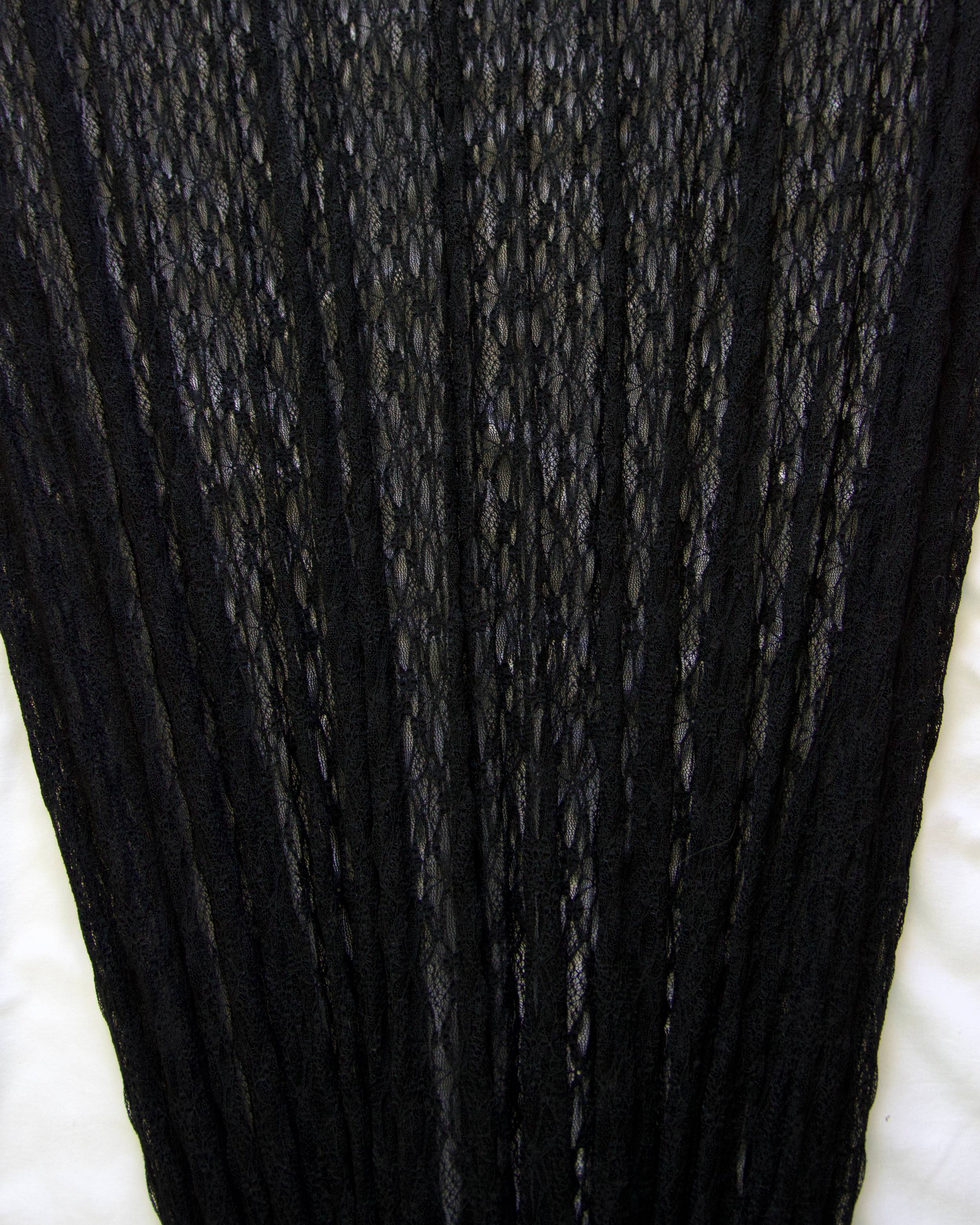 Black Whisper Vine Stretch Chantilly Lace Mesh, Chantilly Lace Mesh, Vine Lace Fabric, Stretch Lace Fabric, Floral Lace Mesh, Sheer Lace Fabric, Botanical Lace Fabric