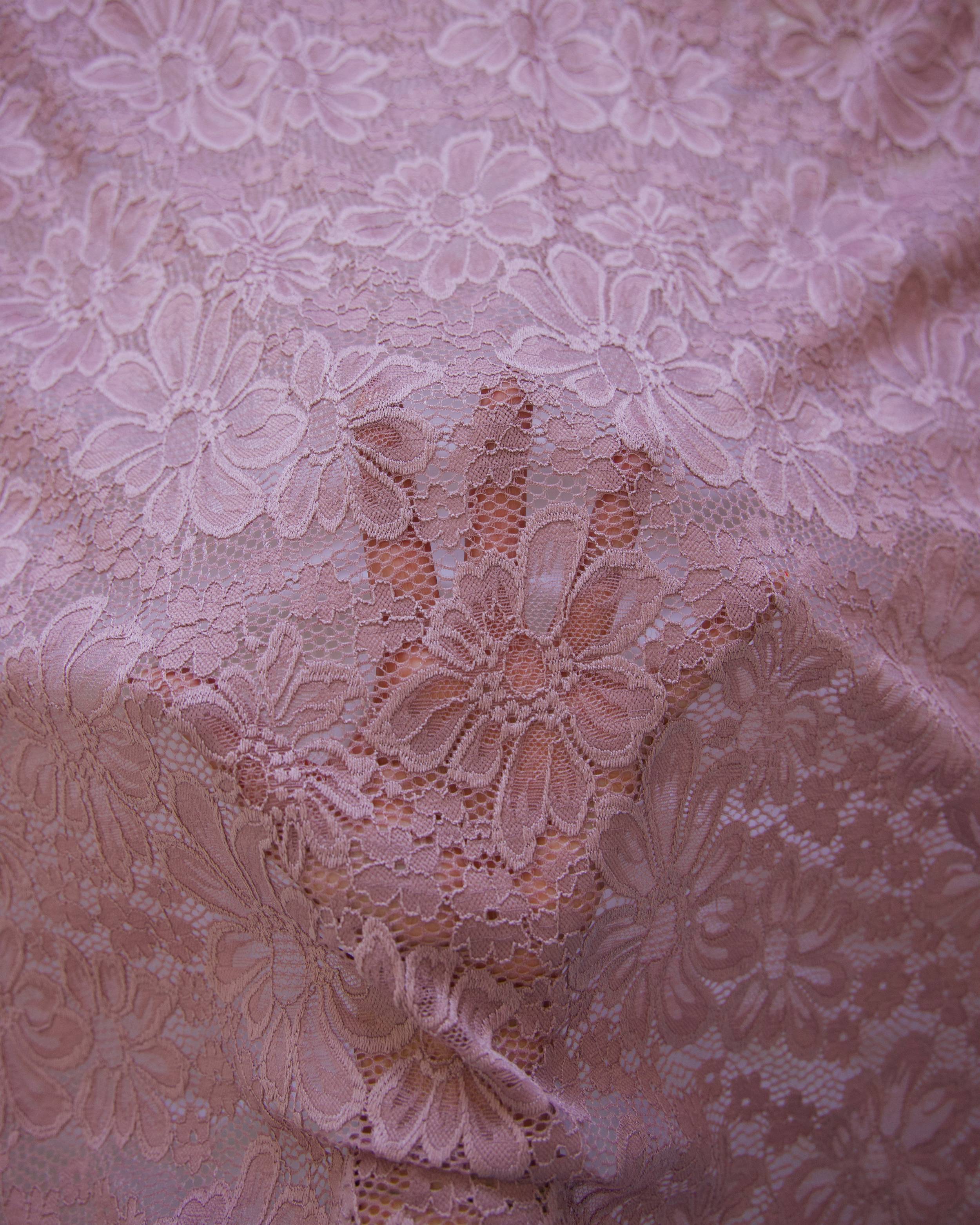 Mauve Floral Chantilly Stretch Lace Mesh, Kiki Sewing Store, Kiki Luxury Fabric, Cheap Fabric Store, Kiki Textiles, Kiki Textile by the Yard, Kiki Textile USA