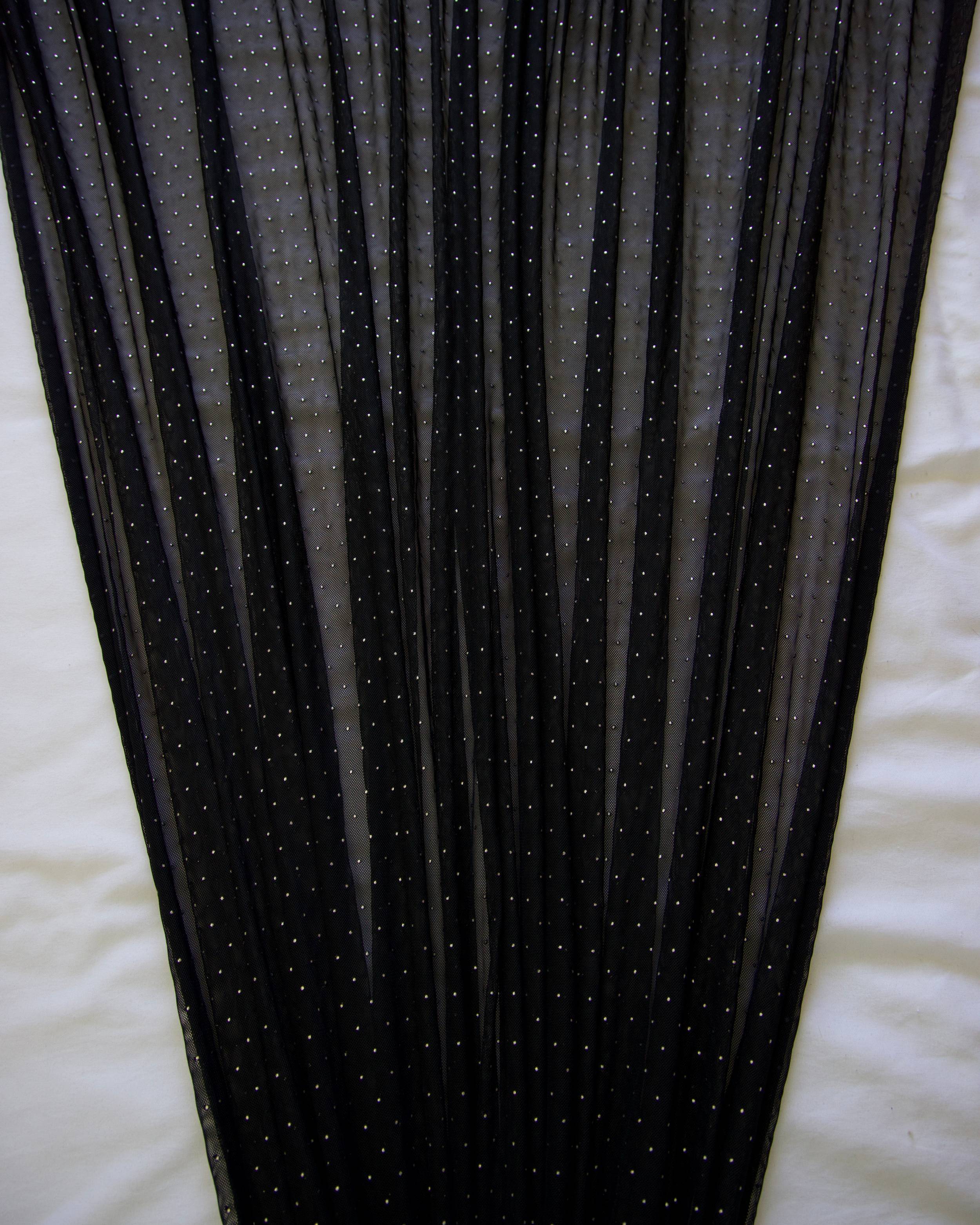 Black & Silver Micro Stud Mesh, Kiki Sewing Store, Kiki Luxury Fabric, Cheap Fabric Store, Kiki Textiles, Kiki Textile by the Yard, Kiki Textile USA