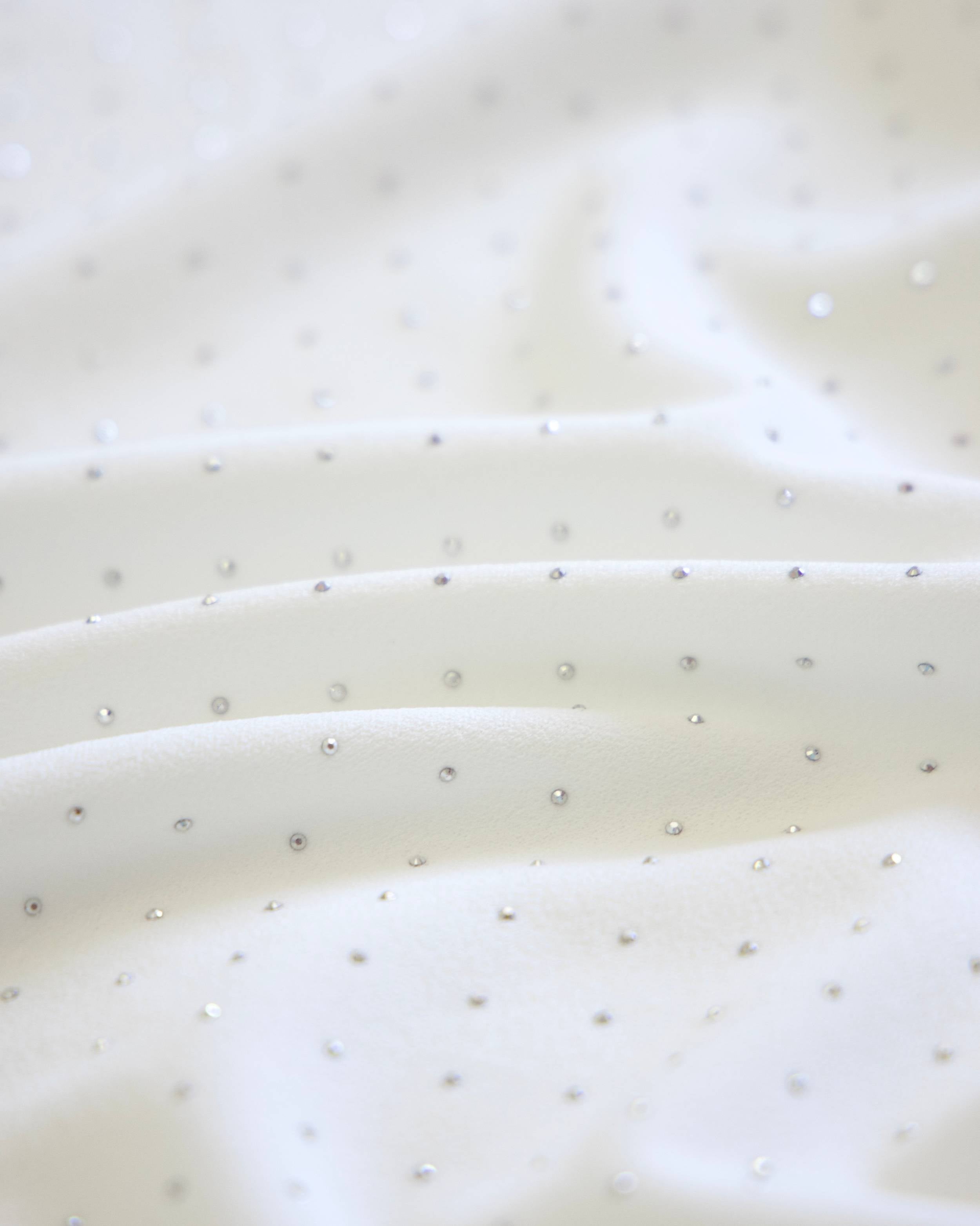 White Stardust Rhinestone Stretch Crepe, Kiki Sewing Store, Kiki Luxury Fabric, Cheap Fabric Store, Kiki Textiles, Kiki Textile by the Yard, Kiki Textile USA