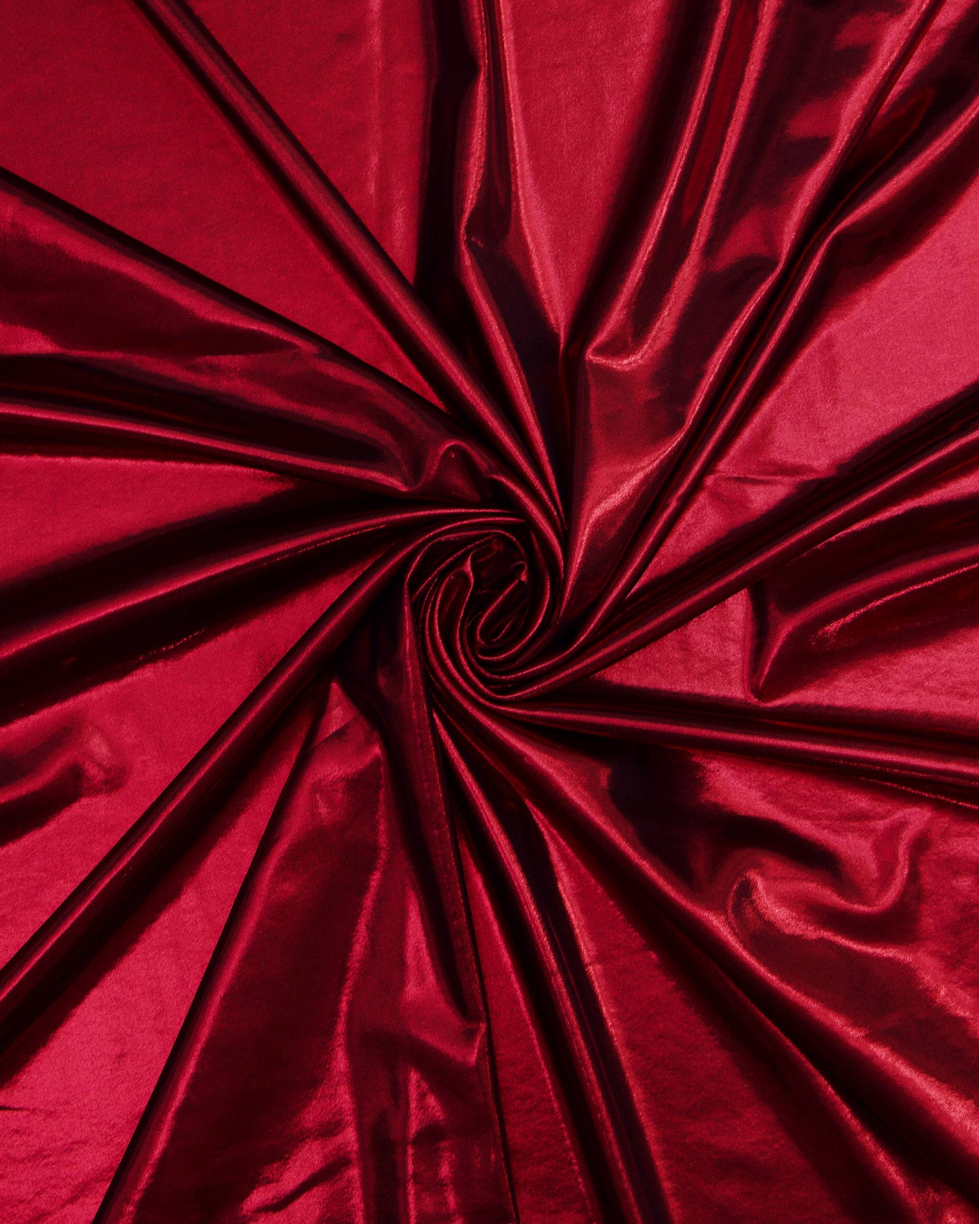 Red Performance Foiled Spandex, Foiled Spandex Fabric, Metallic Spandex Fabric, Shiny Spandex Fabric, Foil Stretch Fabric, Stretch Foil Fabric, Holographic Spandex