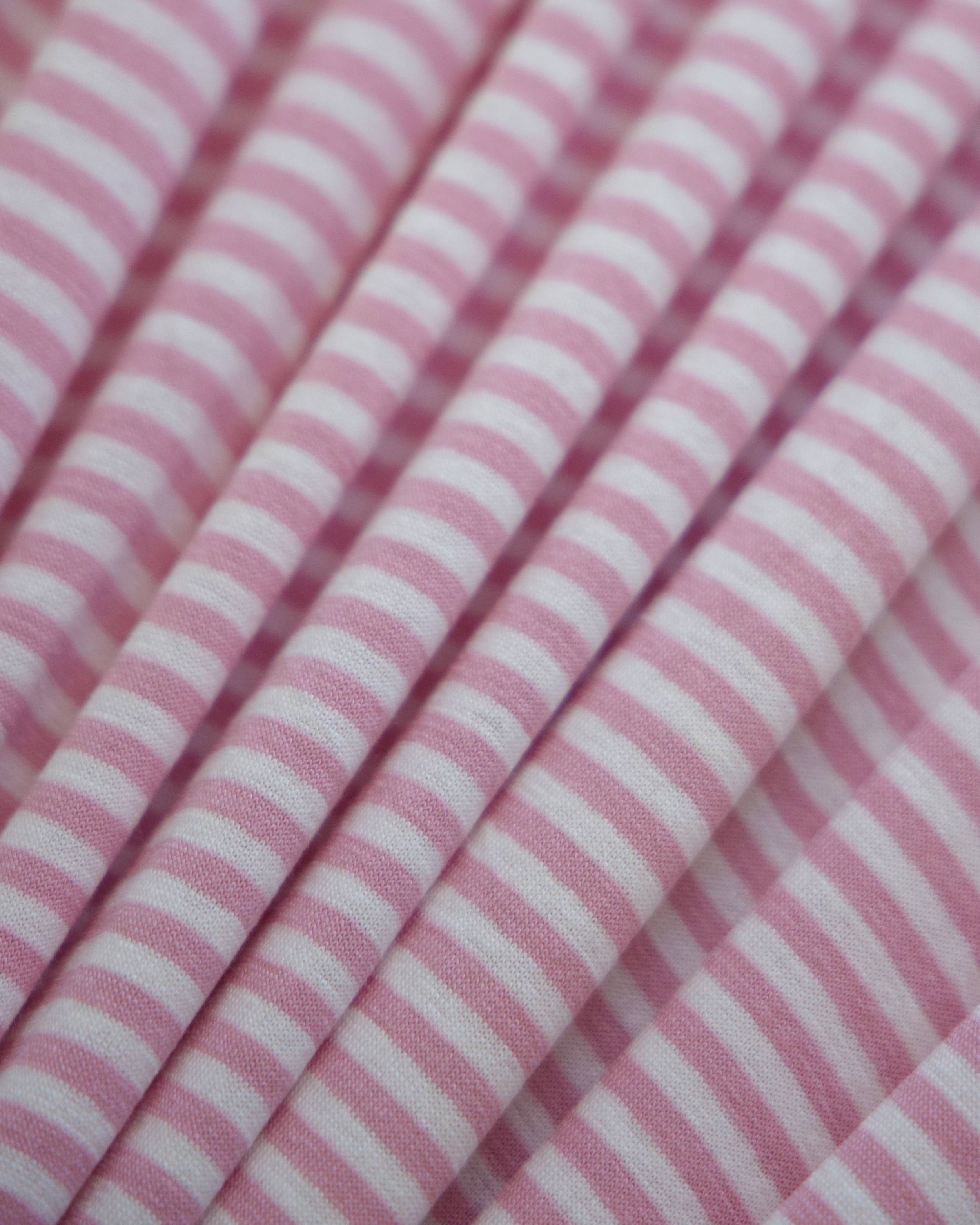 Pink Everyday Stripe Jersey Knit, Kiki Sewing Store, Kiki Luxury Fabric, Cheap Fabric Store, Kiki Textiles, Kiki Textile by the Yard, Kiki Textile USA