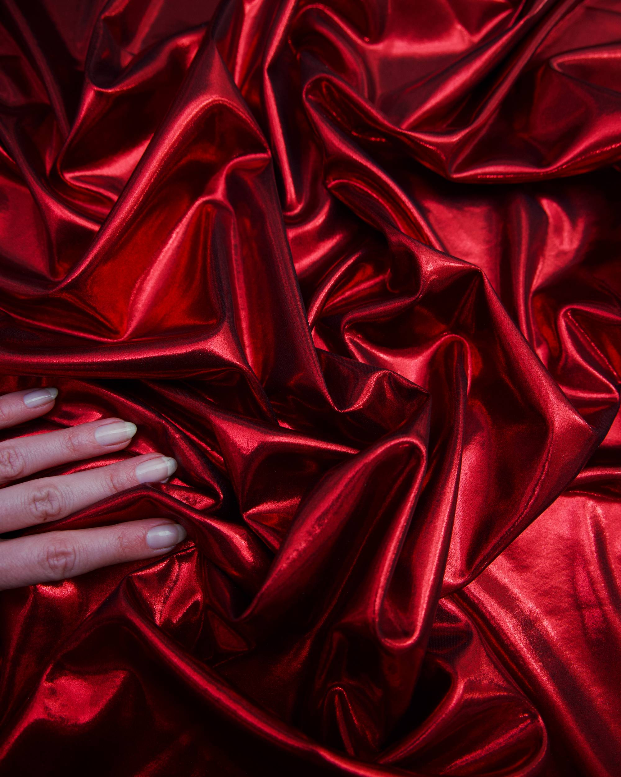 Red Performance Foiled Spandex, Kiki Sewing Store, Kiki Luxury Fabric, Cheap Fabric Store, Kiki Textiles, Kiki Textile by the Yard, Kiki Textile USA