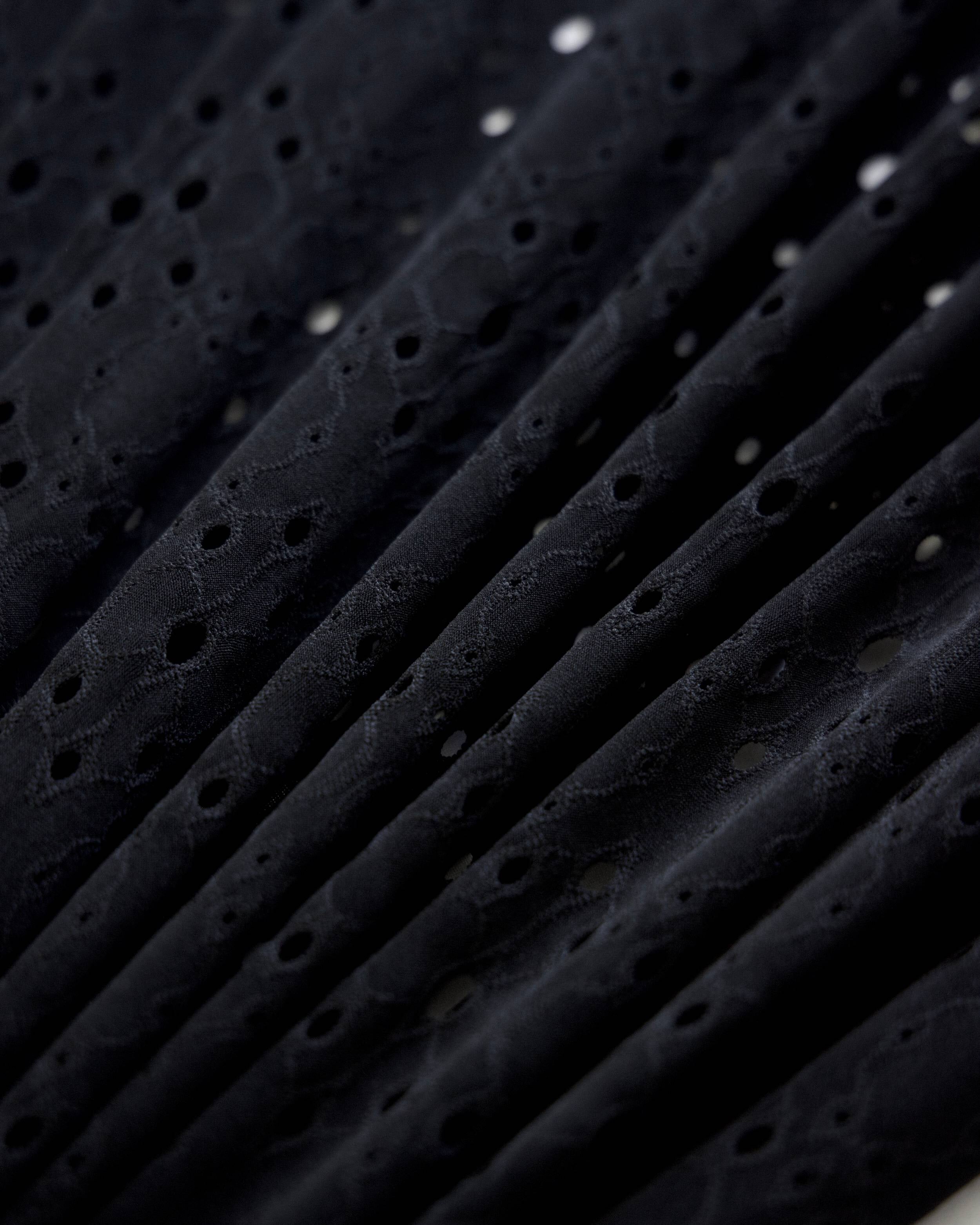 Black 4 Way Stretch Eyelet Jacquard Knit, Kiki Sewing Store, Kiki Luxury Fabric, Cheap Fabric Store, Kiki Textiles, Kiki Textile by the Yard, Kiki Textile USA