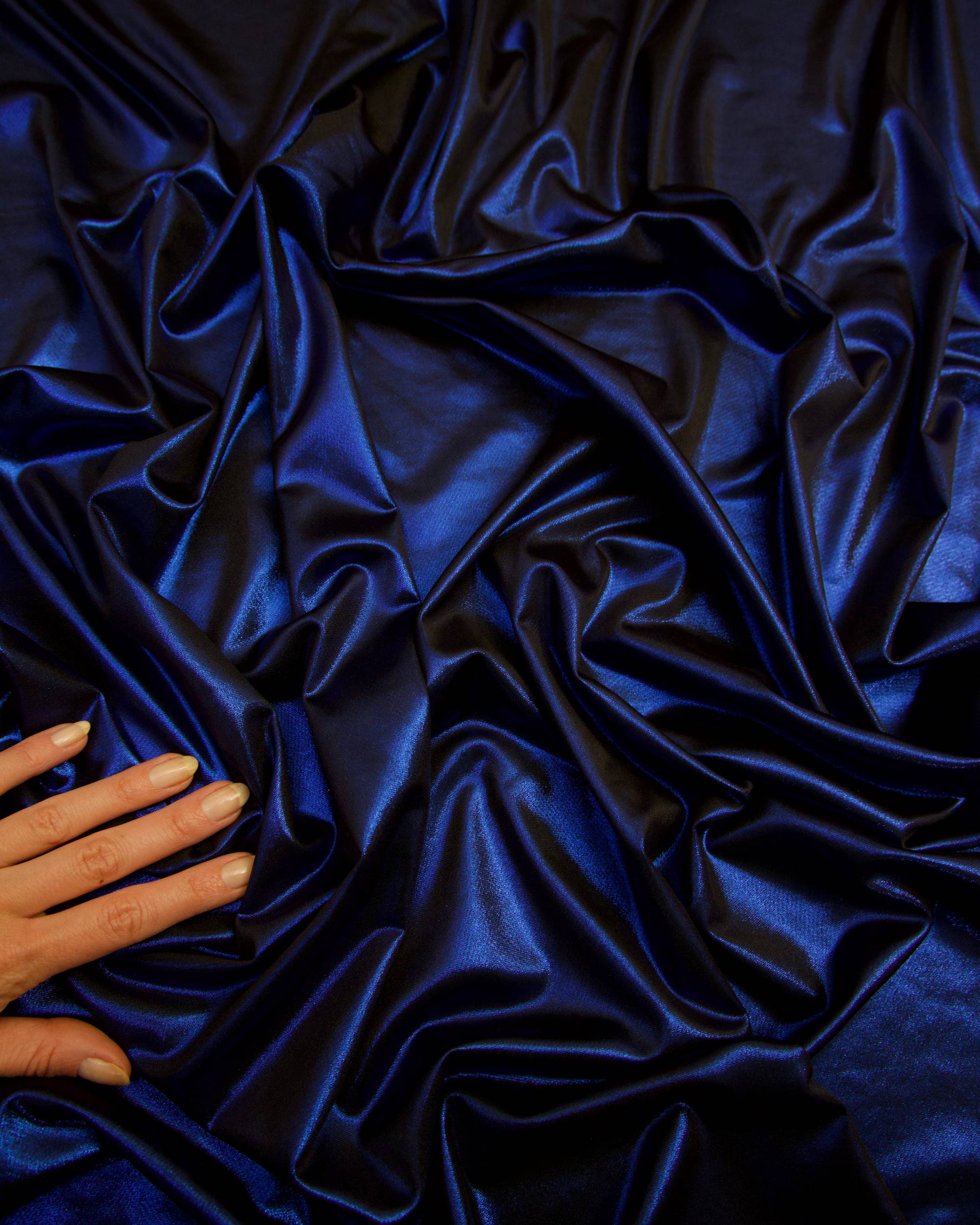 Blue Performance Foiled Spandex, Kiki Sewing Store, Kiki Luxury Fabric, Cheap Fabric Store, Kiki Textiles, Kiki Textile by the Yard, Kiki Textile USA