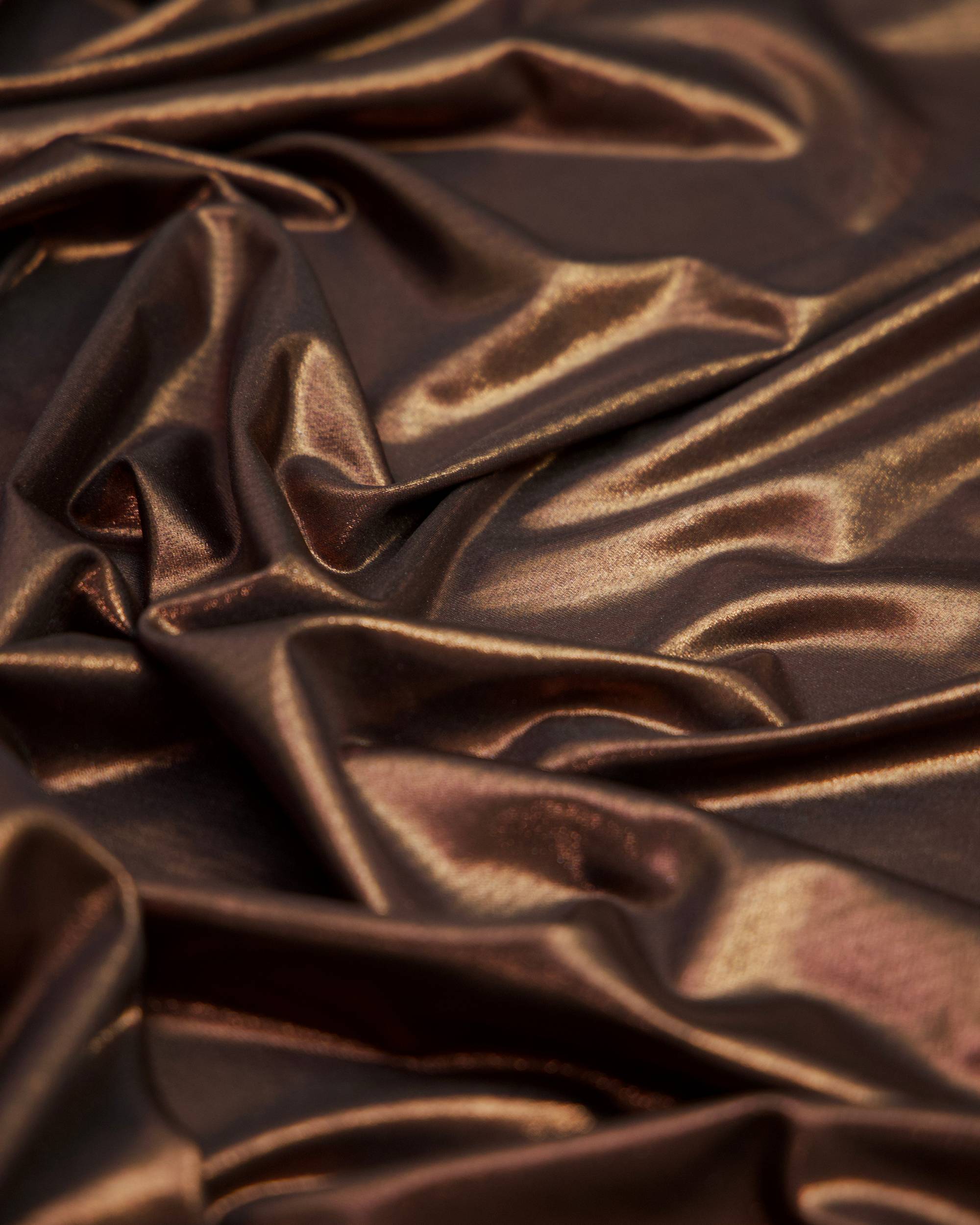 Brown Performance Foiled Spandex, Foiled Spandex Fabric, Metallic Spandex Fabric, Shiny Spandex Fabric, Foil Stretch Fabric, Stretch Foil Fabric, Holographic Spandex