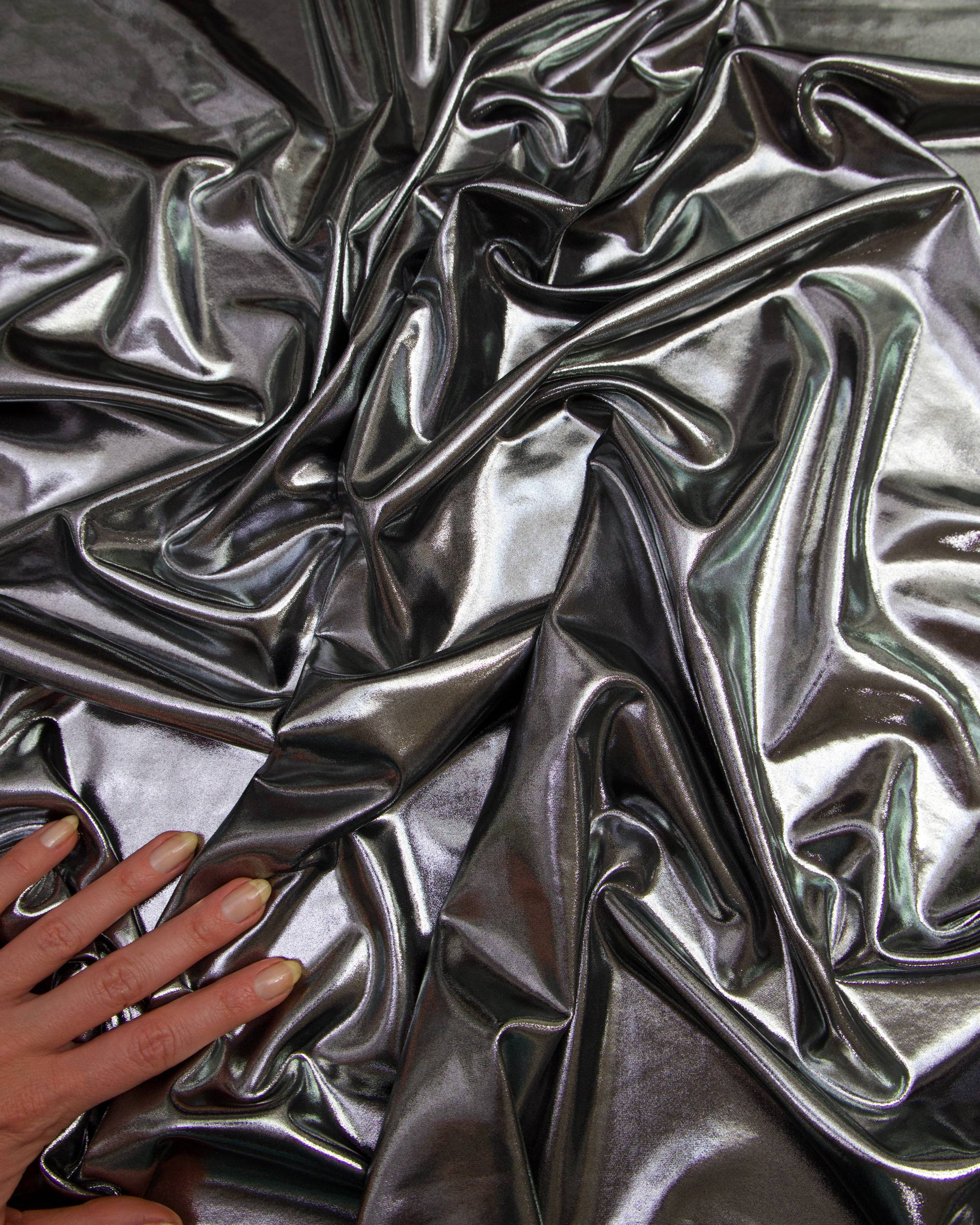 Silver Performance Foiled Spandex, Kiki Sewing Store, Kiki Luxury Fabric, Cheap Fabric Store, Kiki Textiles, Kiki Textile by the Yard, Kiki Textile USA