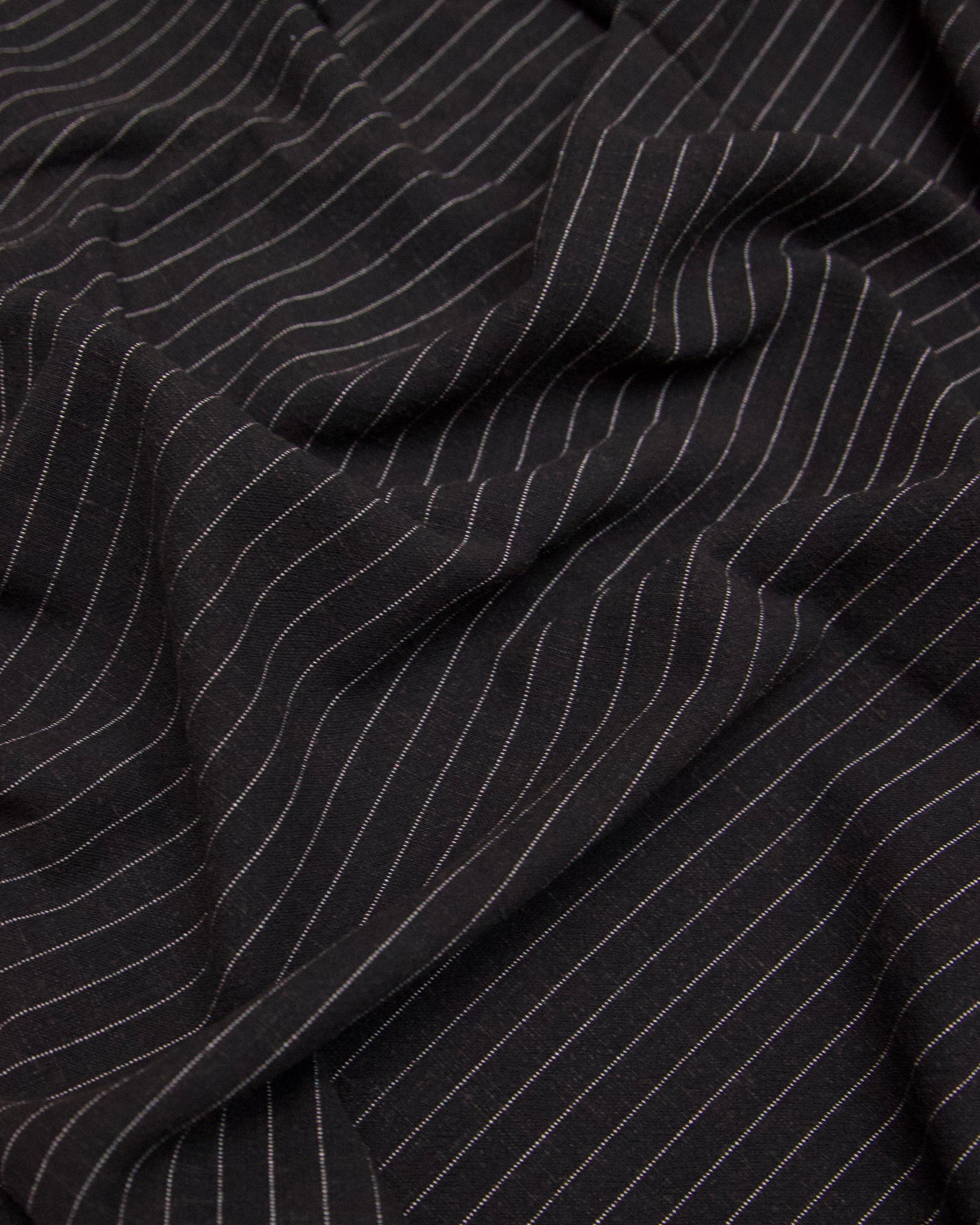 Pinstripe Linen Blend