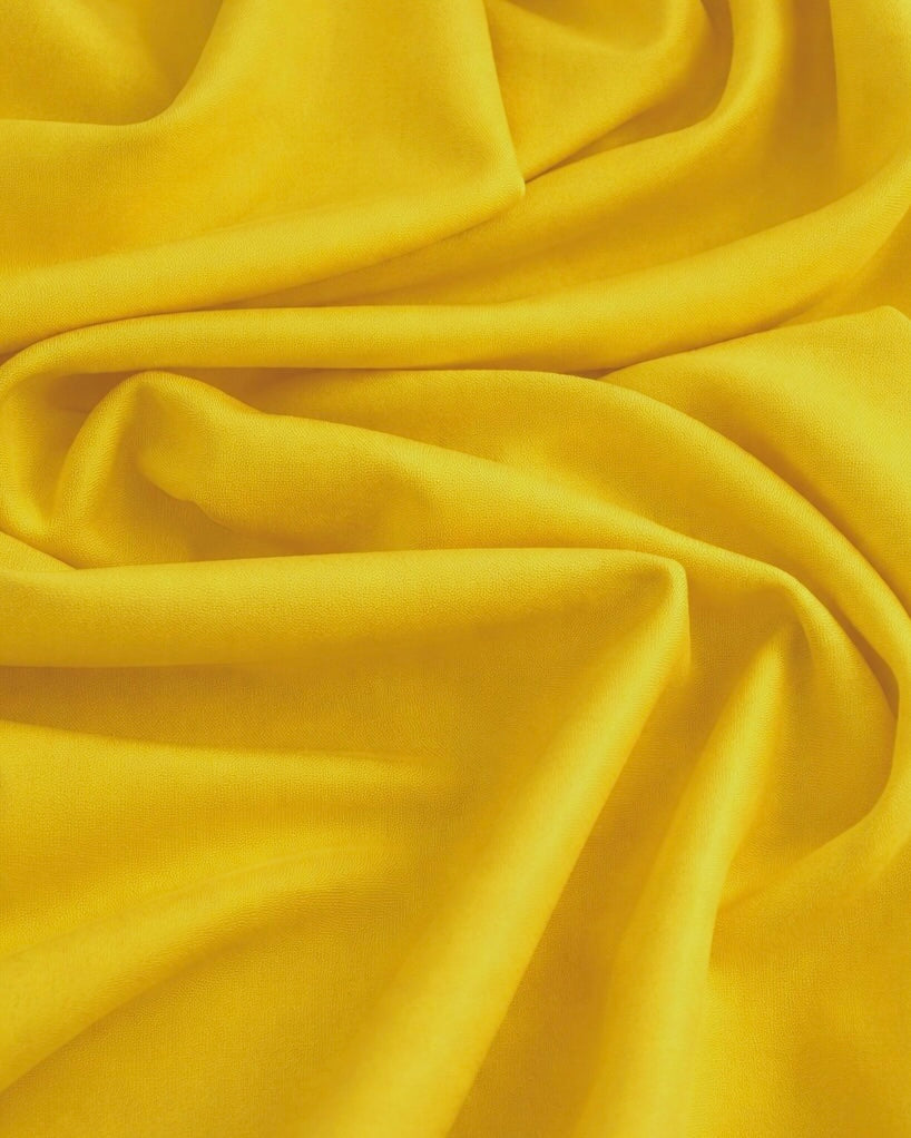 Premium Essential Yellow Pongee Lining, Pongee Fabric by the Yard, Lightweight Lining Fabric, Dress Lining Fabric, Blazer Lining Fabric, Skirt Lining Fabric
