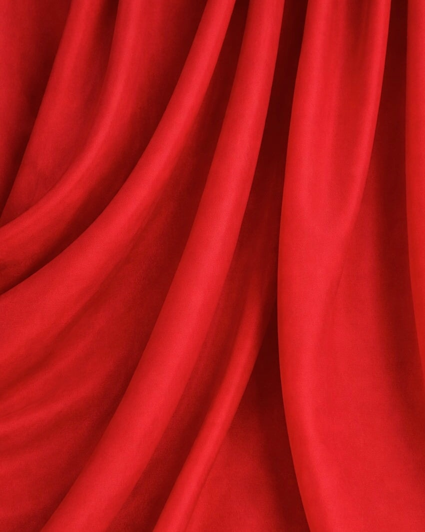 Premium Essential Red Pongee Lining, Pongee Fabric by the Yard, Lightweight Lining Fabric, Dress Lining Fabric, Blazer Lining Fabric, Skirt Lining Fabric